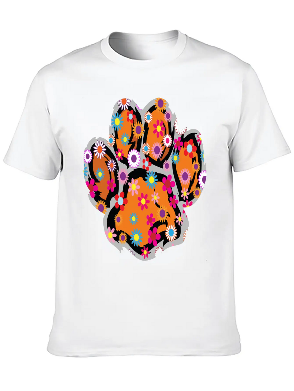 A Baby Tiger With Flowers, Cute Baby Tiger Classic Cotton Tee – Unisex Comfort For Any Season
