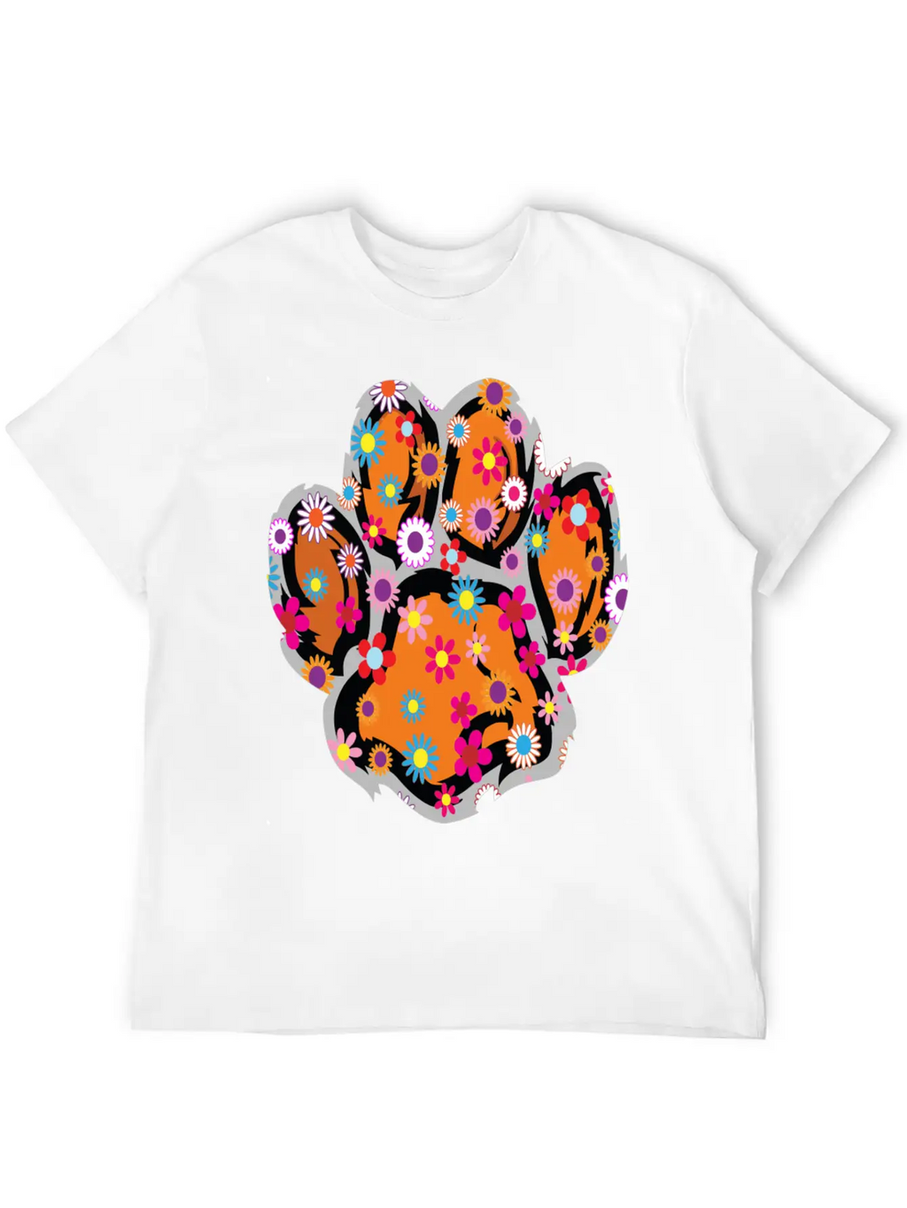 A Baby Tiger With Flowers, Cute Baby Tiger Classic Cotton Tee – Unisex Comfort For Any Season