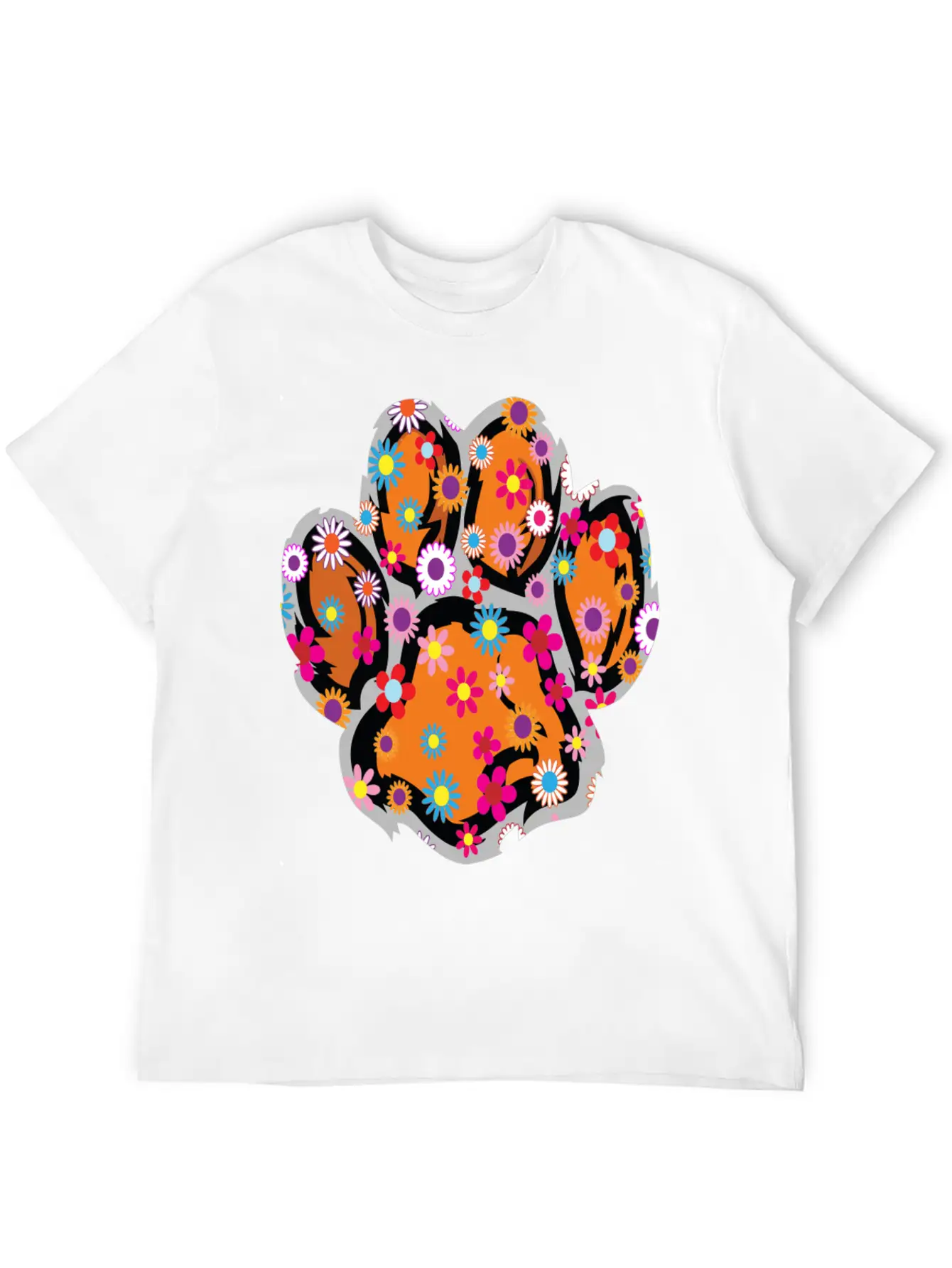 A Baby Tiger With Flowers, Cute Baby Tiger Classic Cotton Tee – Unisex Comfort For Any Season
