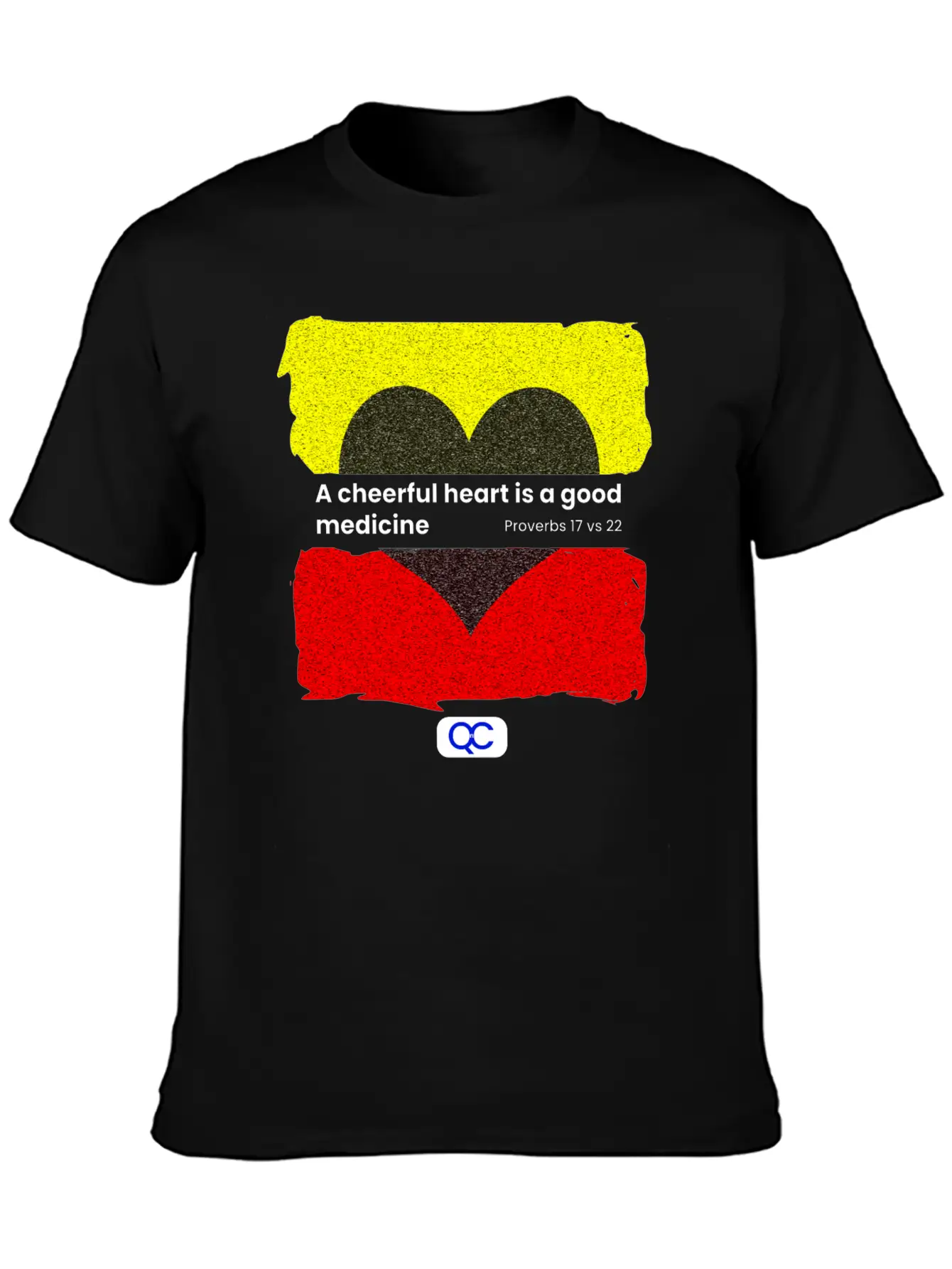 A Cheerful Heart Is A Good Medicine Relaxed Everyday Tee – Lightweight And Durable Cotton