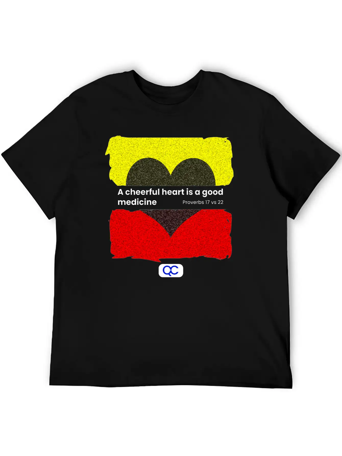 A Cheerful Heart Is A Good Medicine Relaxed Everyday Tee – Lightweight And Durable Cotton