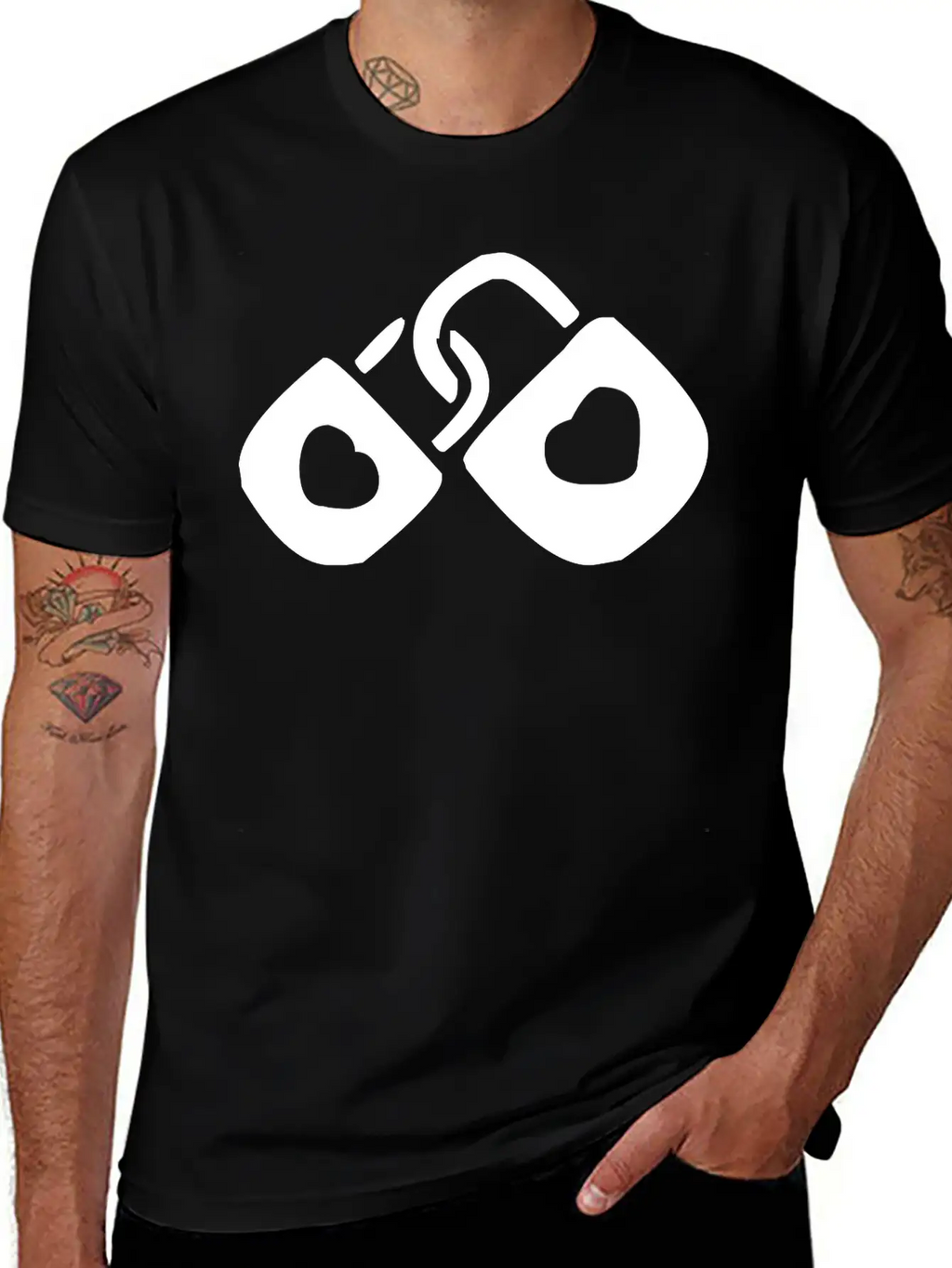 A Couple Of Locked Hearts Classic Cotton Tee – Unisex Comfort For Any Season