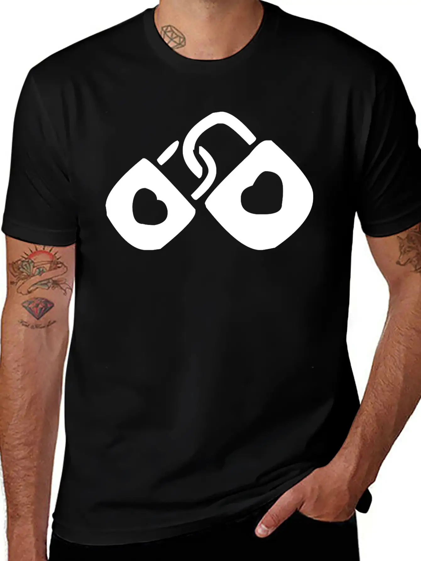 A Couple Of Locked Hearts Classic Cotton Tee – Unisex Comfort For Any Season