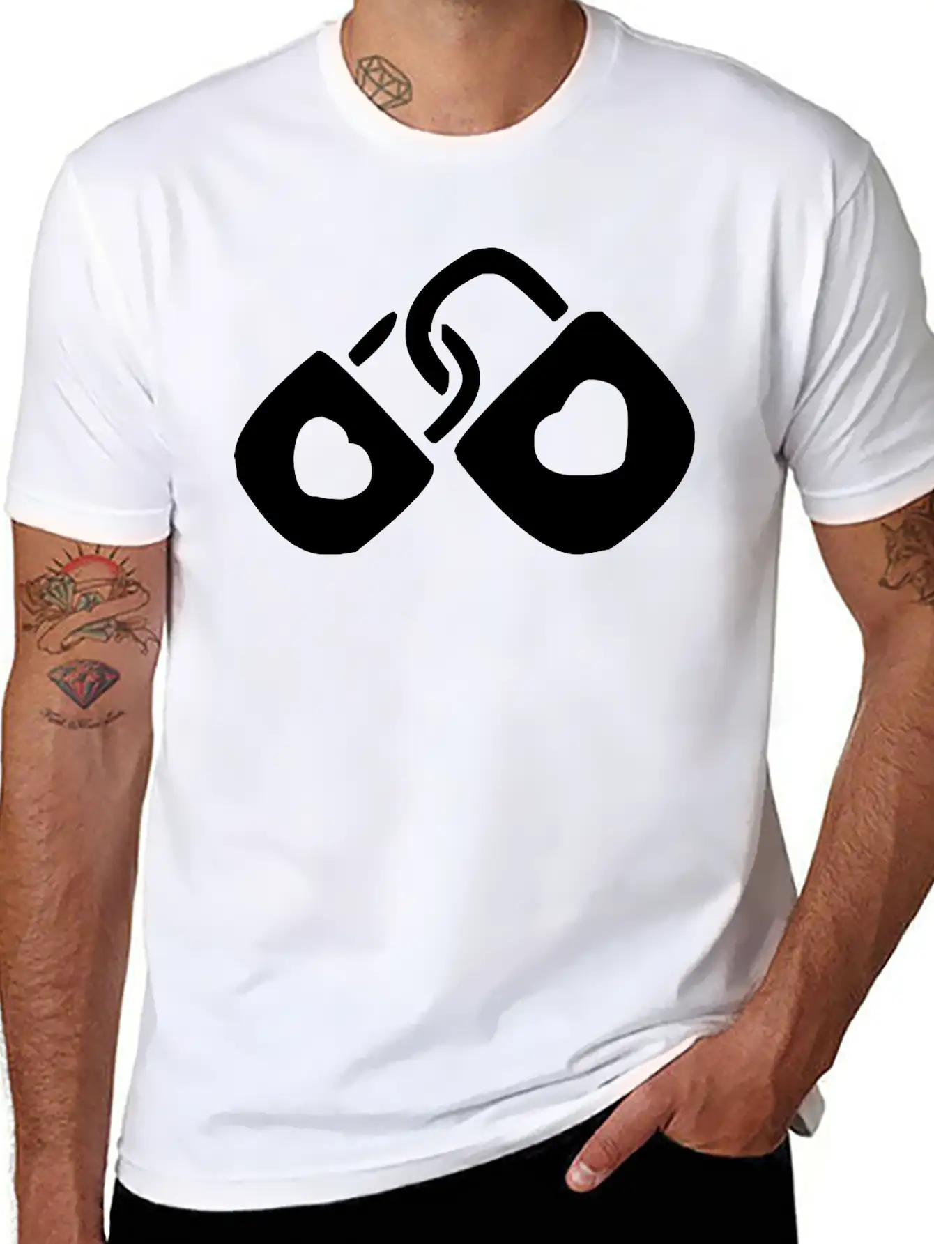A Couple Of Locked Hearts Classic Cotton Tee – Unisex Comfort For Any Season