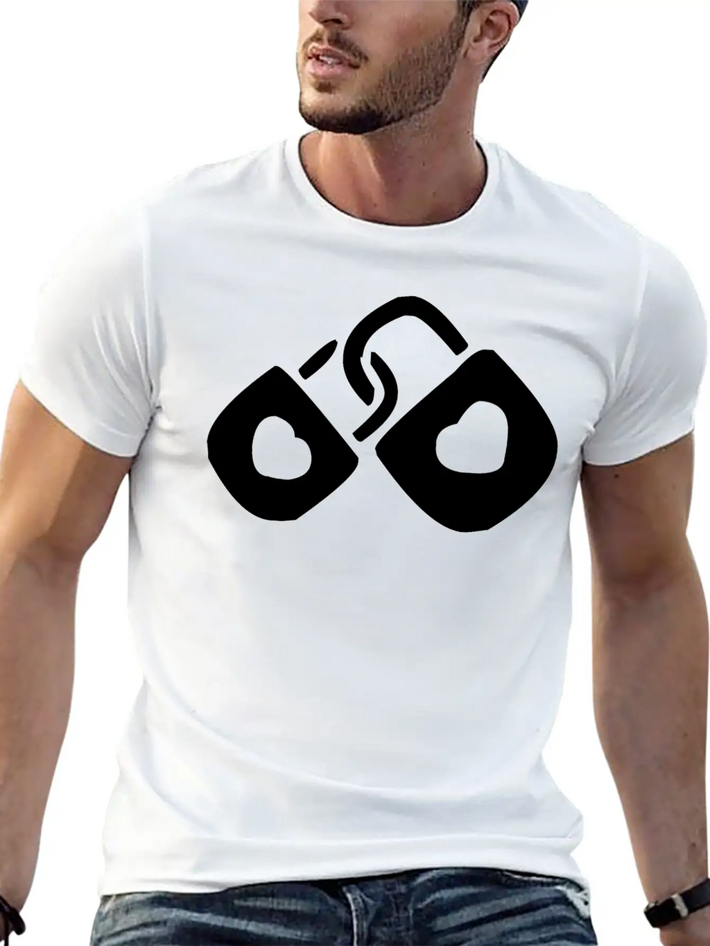 A Couple Of Locked Hearts Classic Cotton Tee – Unisex Comfort For Any Season