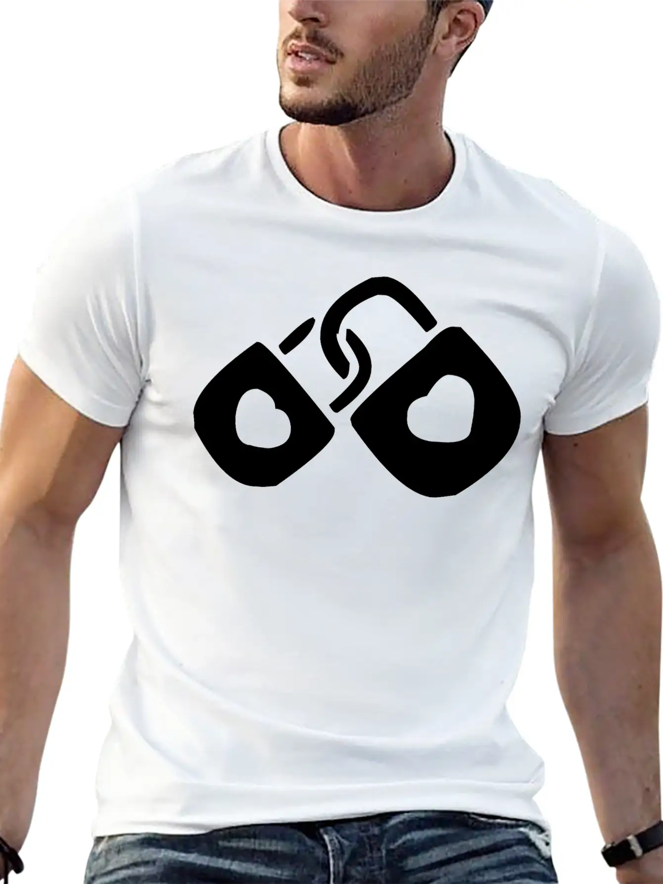 A Couple Of Locked Hearts Classic Cotton Tee – Unisex Comfort For Any Season