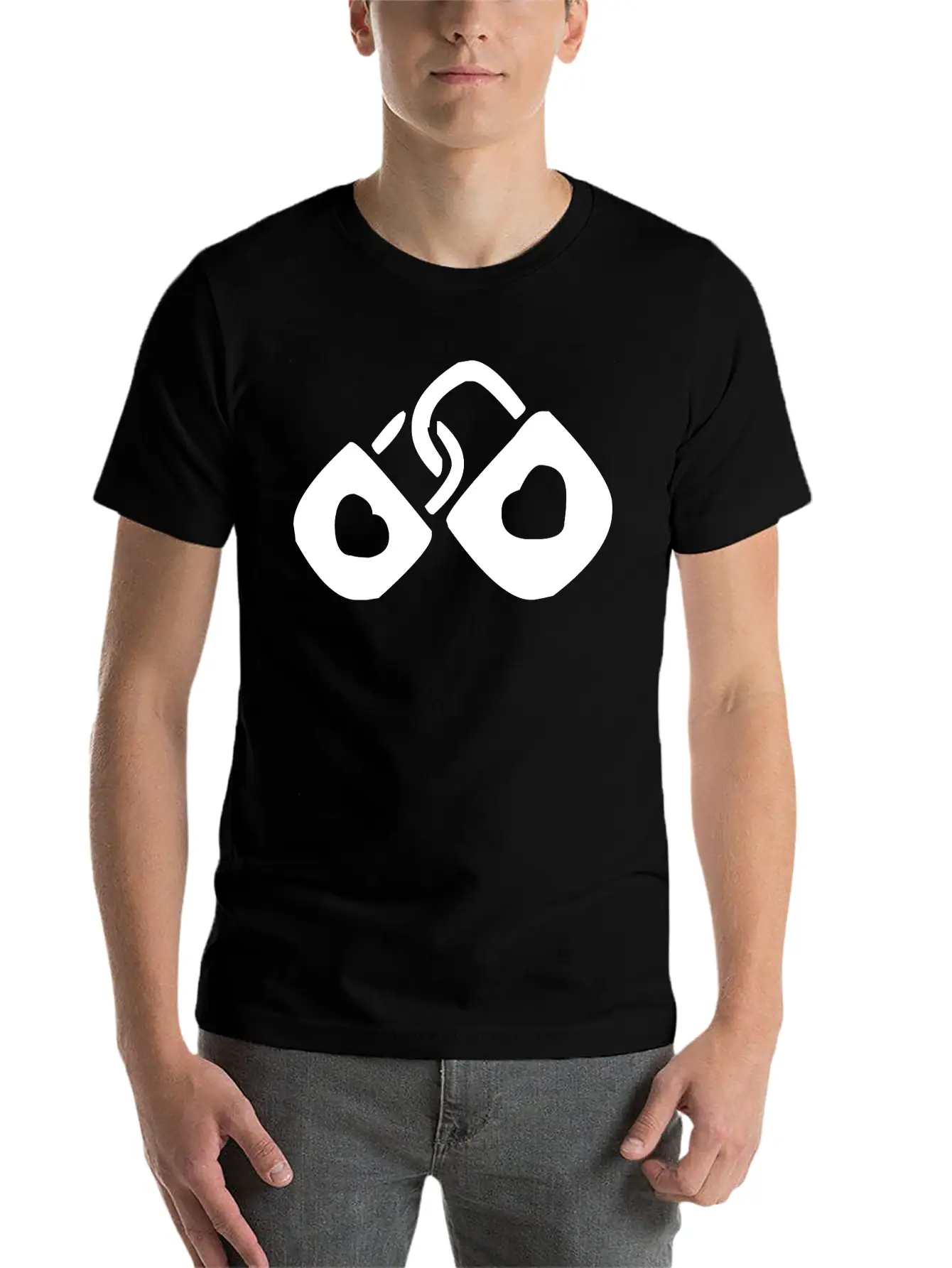 A Couple Of Locked Hearts Classic Cotton Tee – Unisex Comfort For Any Season