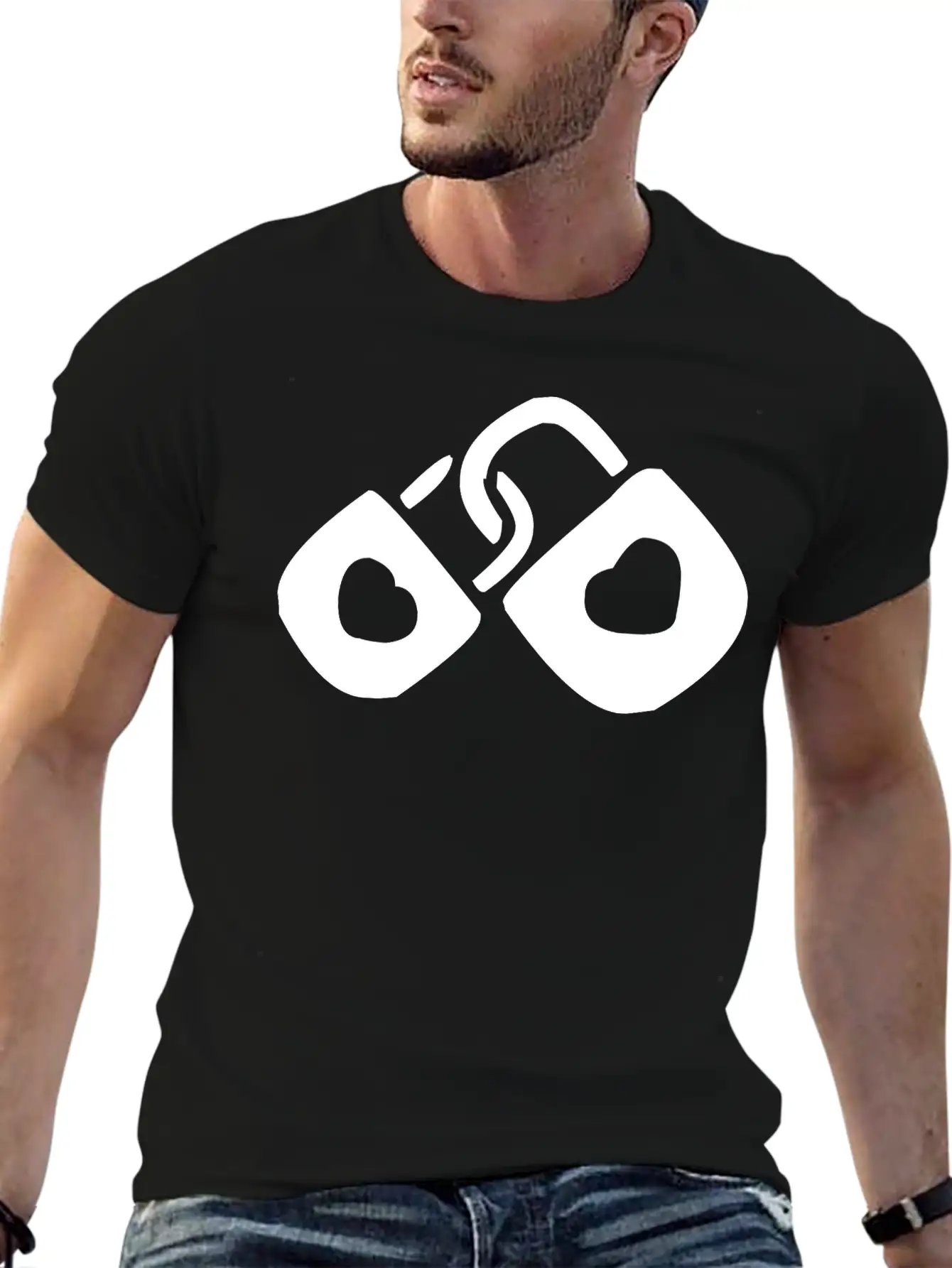 A Couple Of Locked Hearts Classic Cotton Tee – Unisex Comfort For Any Season