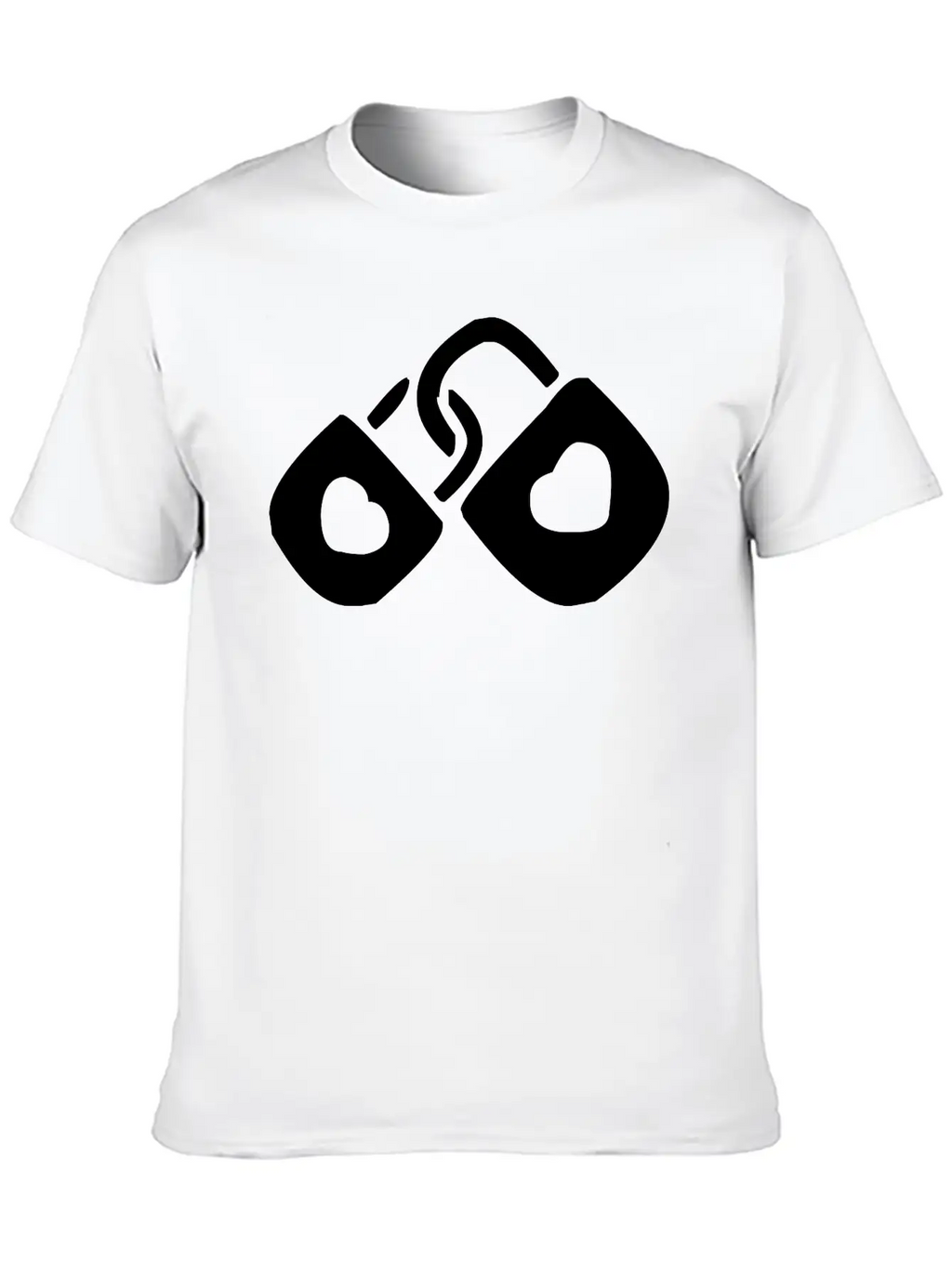A Couple Of Locked Hearts Classic Cotton Tee – Unisex Comfort For Any Season