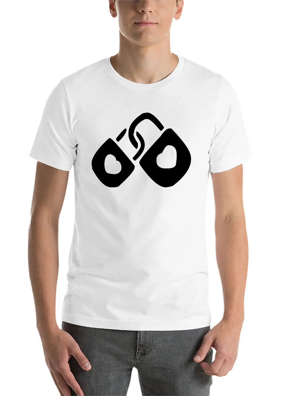 A Couple Of Locked Hearts Classic Cotton Tee – Unisex Comfort For Any Season