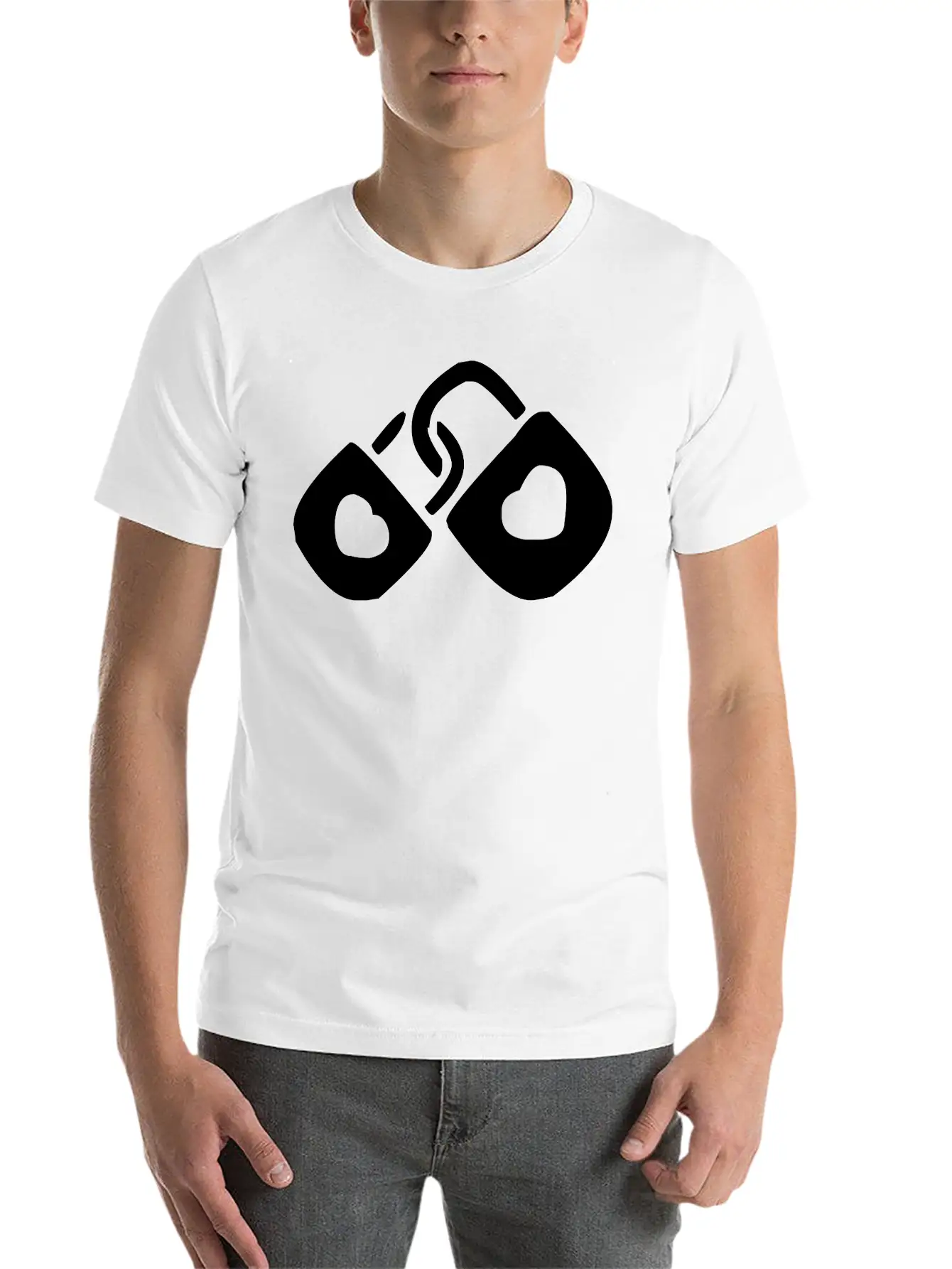 A Couple Of Locked Hearts Classic Cotton Tee – Unisex Comfort For Any Season