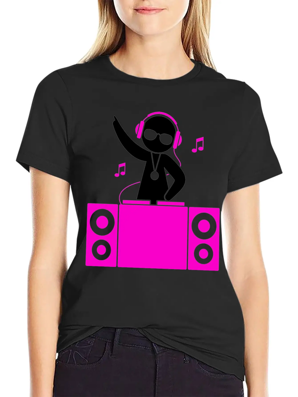 A DJ Plays Cool Music Classic Cotton Tee – Unisex Comfort For Any Season