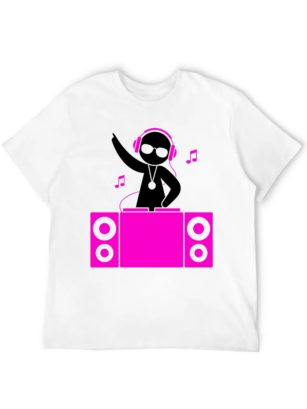 A DJ Plays Cool Music Classic Cotton Tee – Unisex Comfort For Any Season
