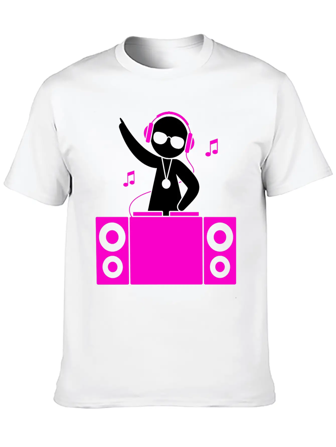 A DJ Plays Cool Music Classic Cotton Tee – Unisex Comfort For Any Season