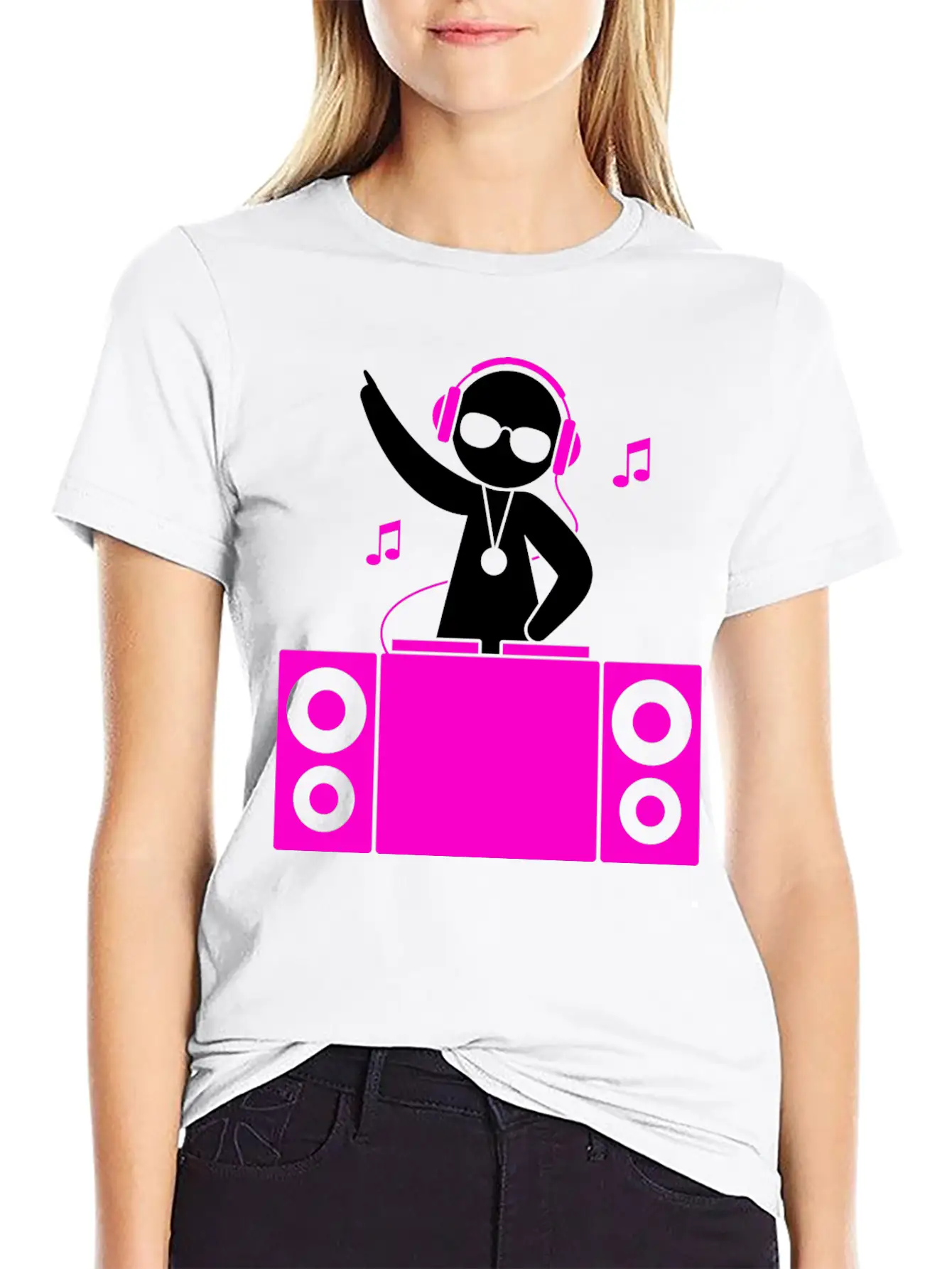 A DJ Plays Cool Music Classic Cotton Tee – Unisex Comfort For Any Season