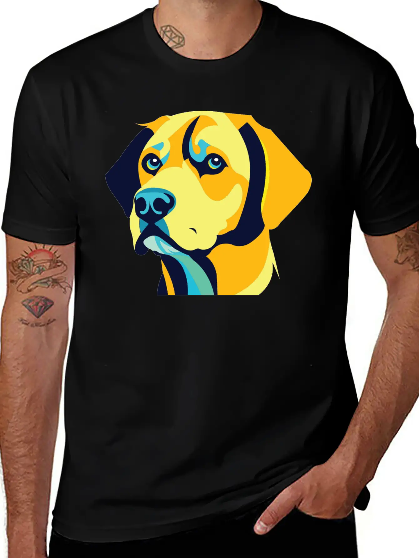 A Dog Head Vector Classic Cotton Tee – Unisex Comfort For Any Season