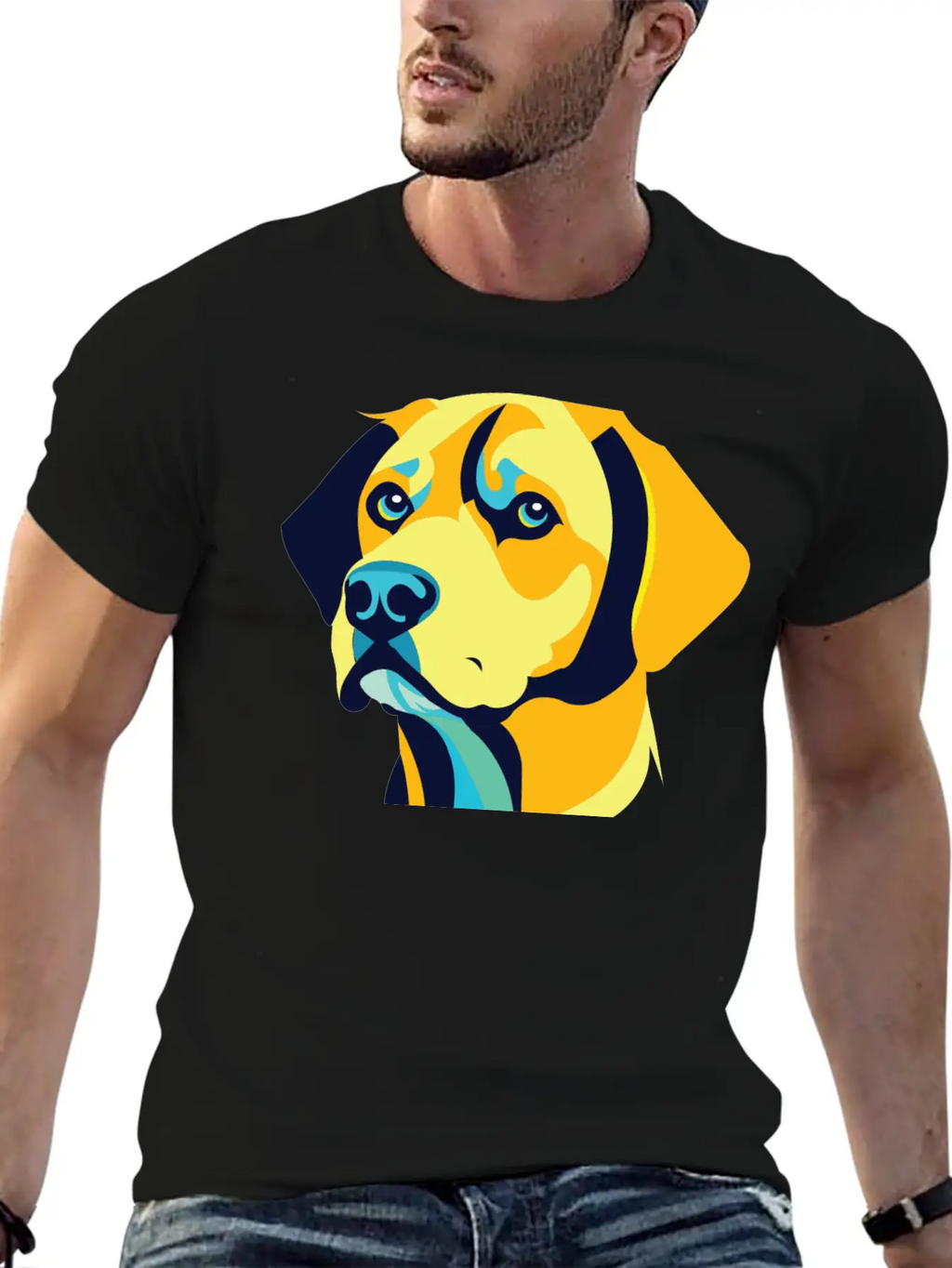 A Dog Head Vector Classic Cotton Tee – Unisex Comfort For Any Season