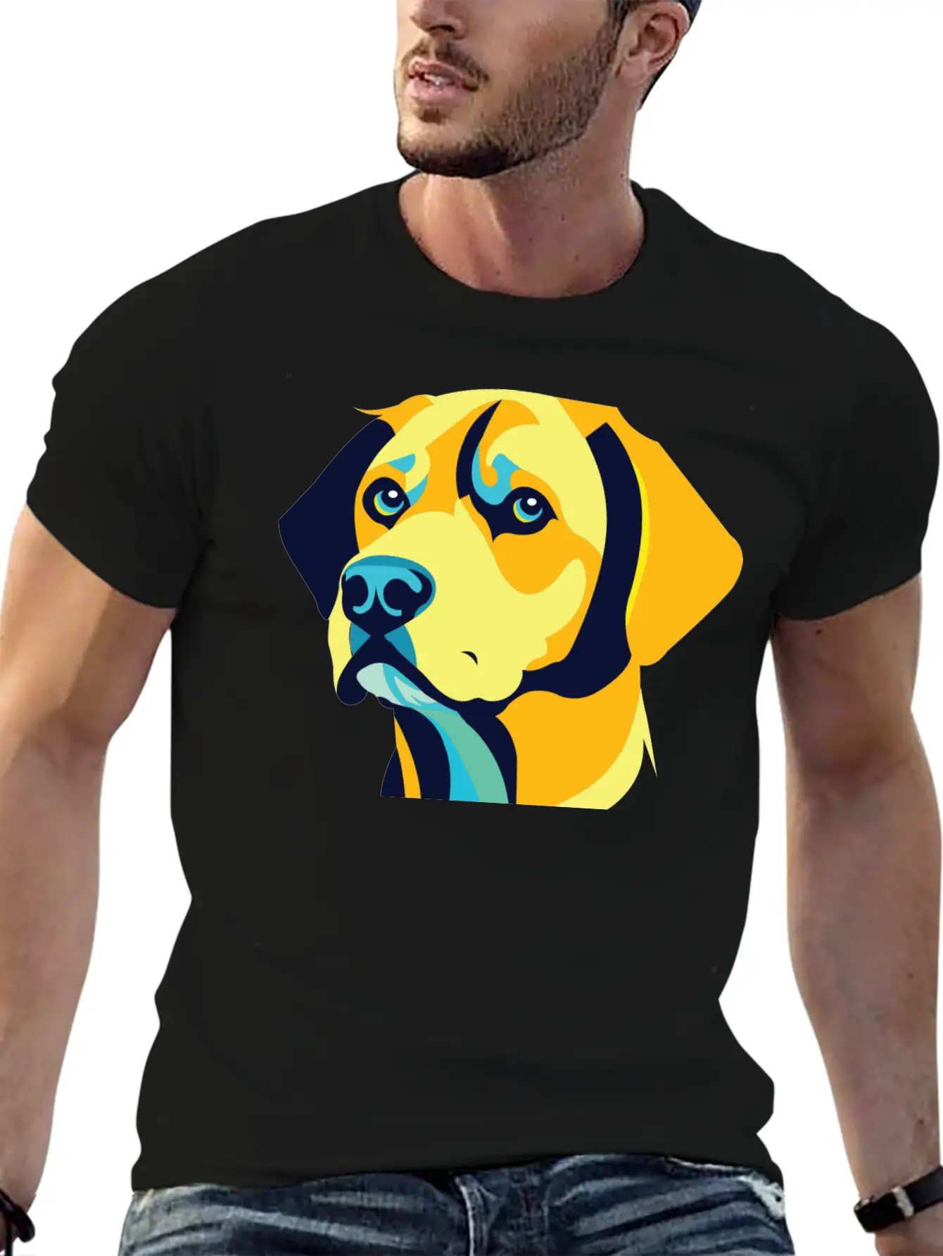 A Dog Head Vector Classic Cotton Tee – Unisex Comfort For Any Season