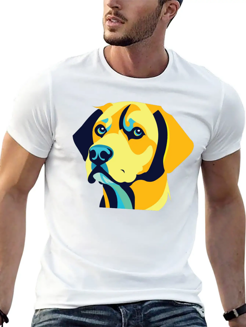 A Dog Head Vector Classic Cotton Tee – Unisex Comfort For Any Season