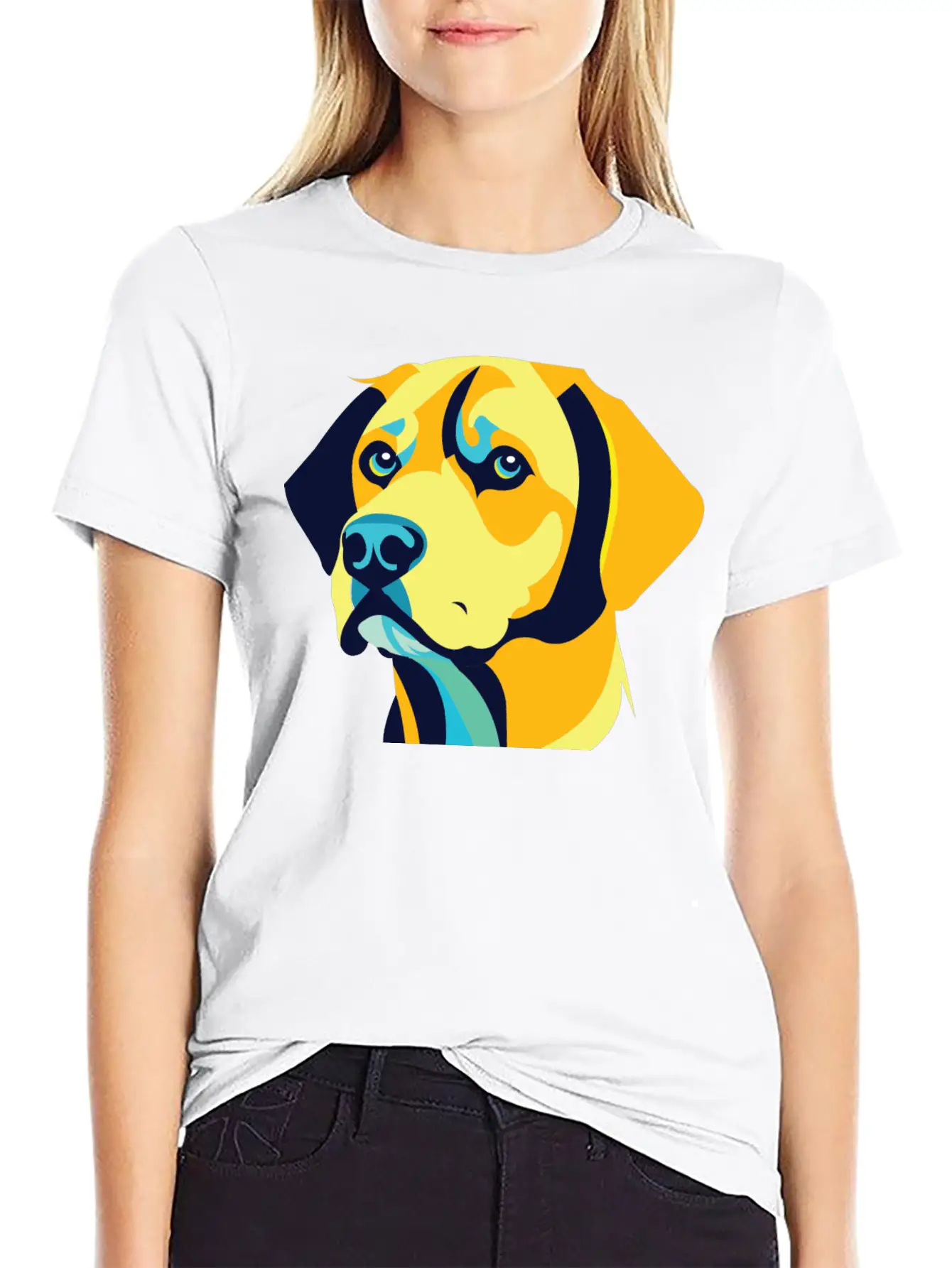 A Dog Head Vector Classic Cotton Tee – Unisex Comfort For Any Season