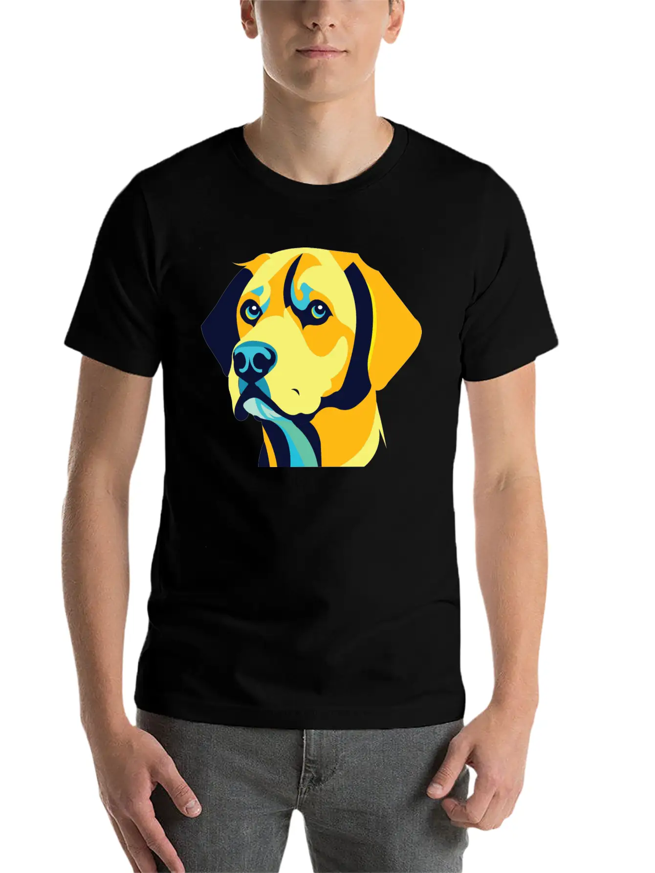 A Dog Head Vector Classic Cotton Tee – Unisex Comfort For Any Season
