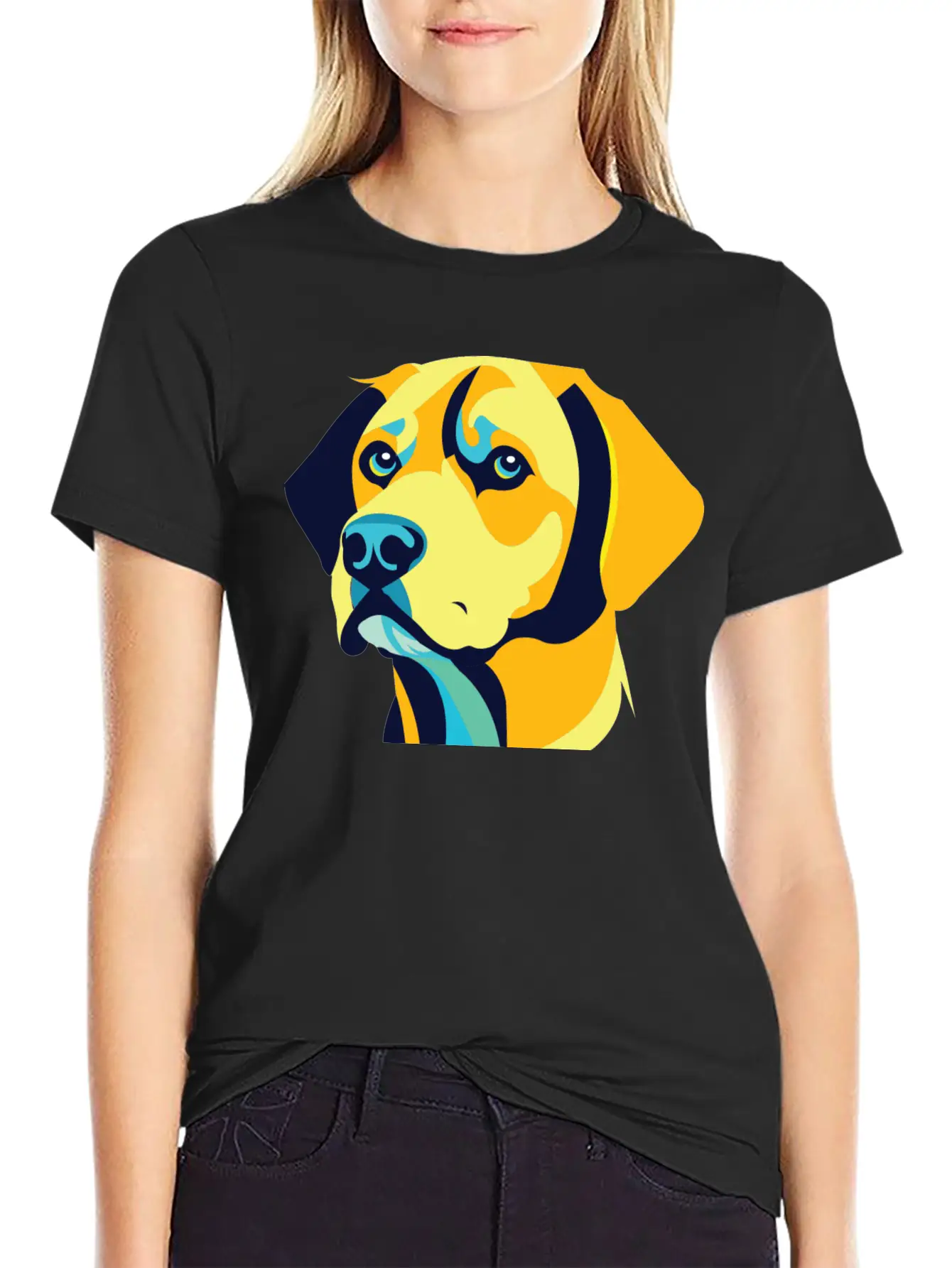A Dog Head Vector Classic Cotton Tee – Unisex Comfort For Any Season