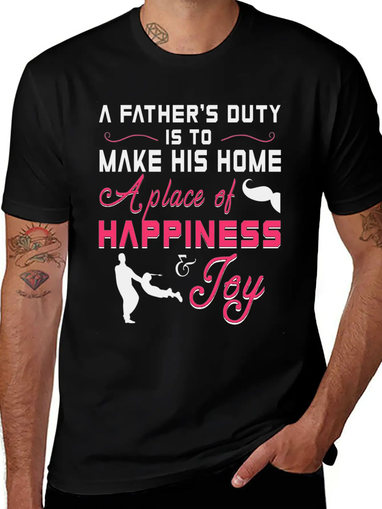 A Father S Duty Is To Make His Home A Place Of Cop Timeless Short Sleeve Tee – Comfy And Minimalist Design
