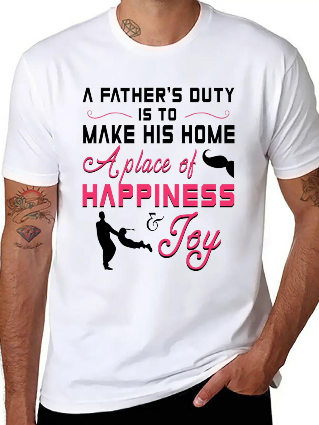 A Father S Duty Is To Make His Home A Place Of Cop Timeless Short Sleeve Tee – Comfy And Minimalist Design