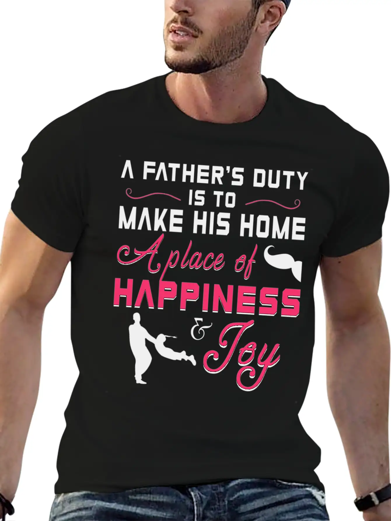 A Father S Duty Is To Make His Home A Place Of Cop Timeless Short Sleeve Tee – Comfy And Minimalist Design