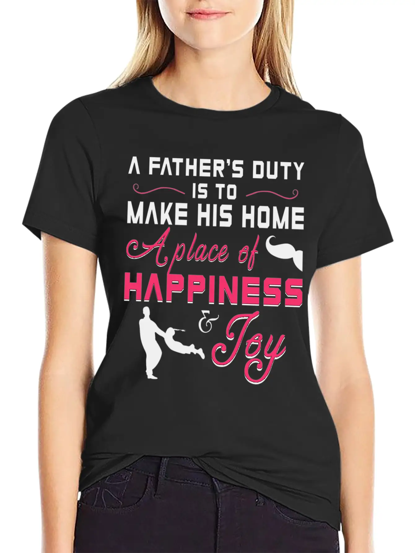 A Father S Duty Is To Make His Home A Place Of Cop Timeless Short Sleeve Tee – Comfy And Minimalist Design