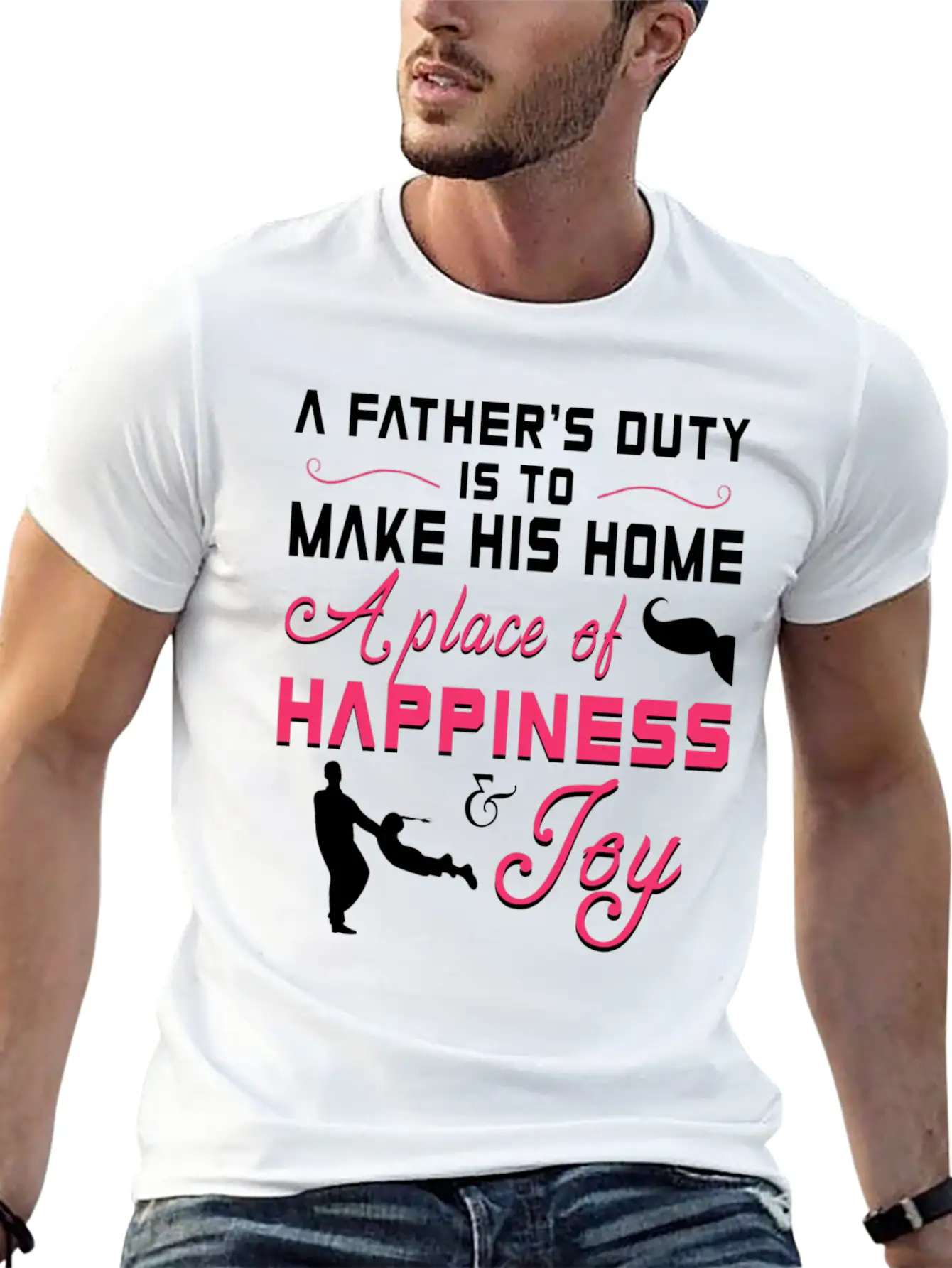 A Father S Duty Is To Make His Home A Place Of Cop Timeless Short Sleeve Tee – Comfy And Minimalist Design