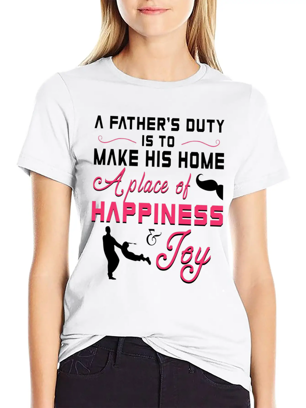 A Father S Duty Is To Make His Home A Place Of Cop Timeless Short Sleeve Tee – Comfy And Minimalist Design