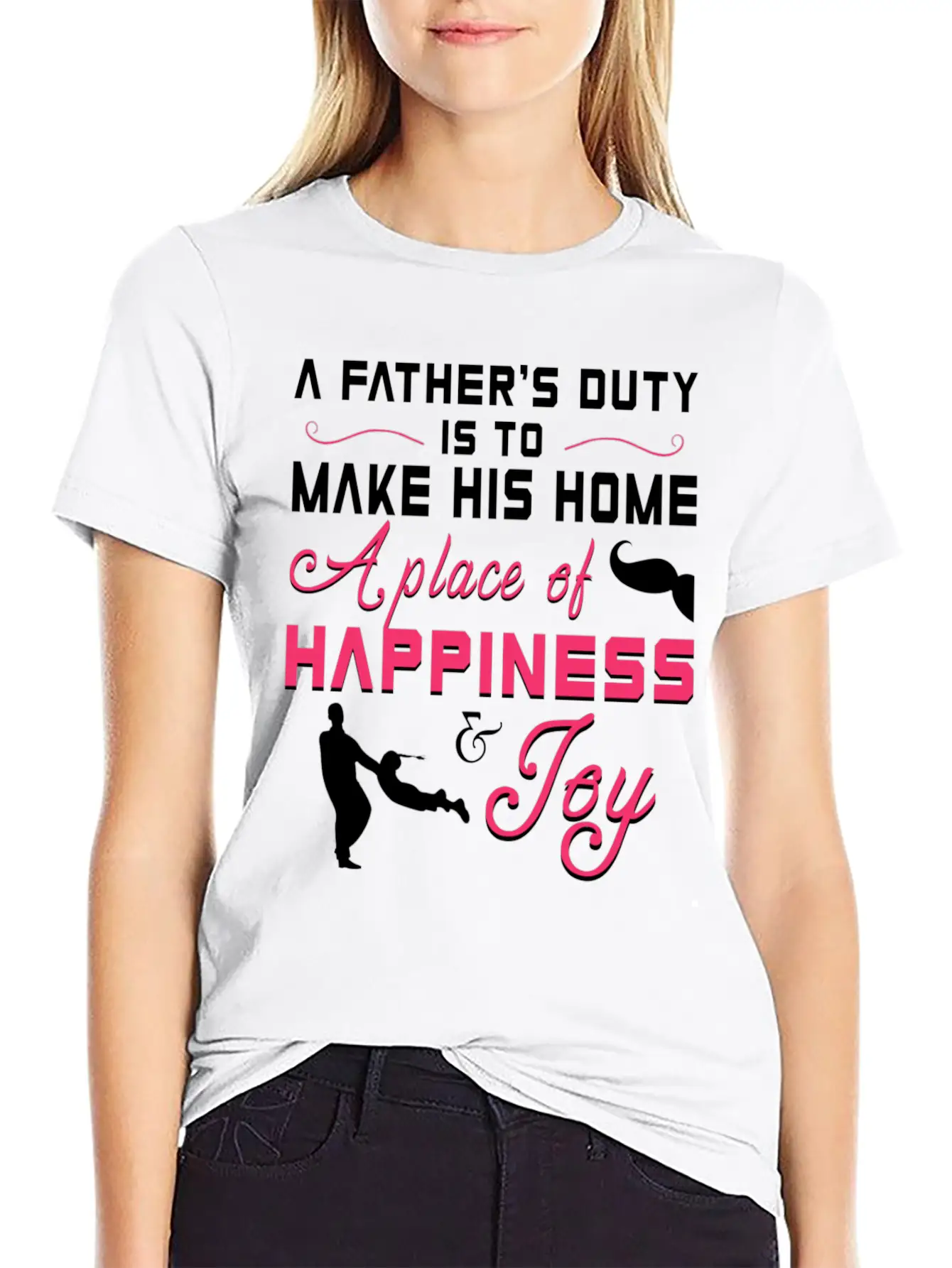 A Father S Duty Is To Make His Home A Place Of Cop Timeless Short Sleeve Tee – Comfy And Minimalist Design