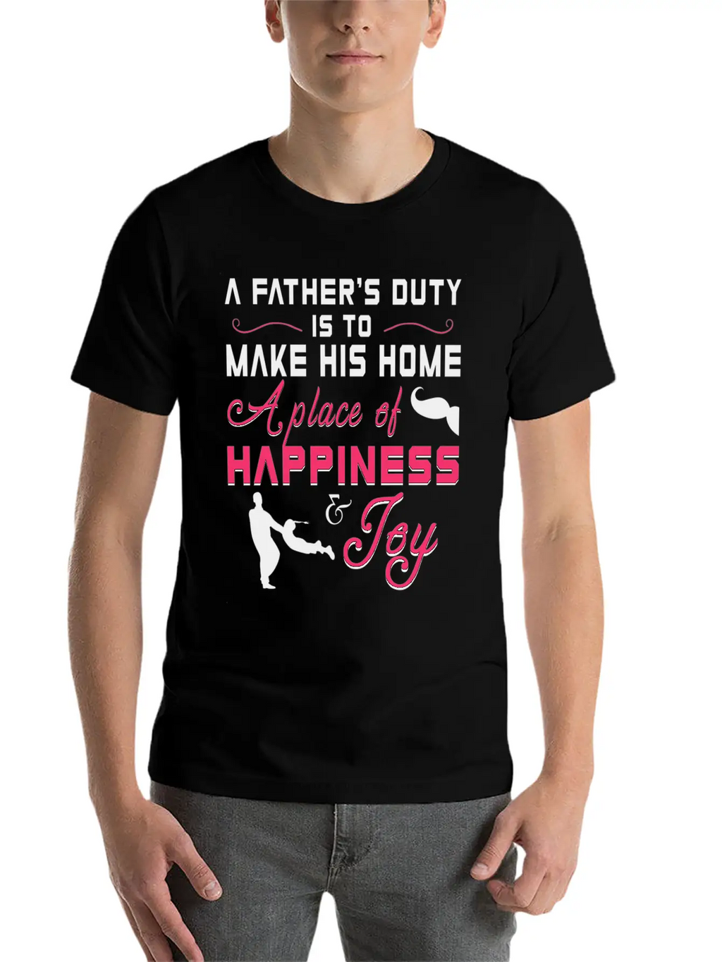 A Father S Duty Is To Make His Home A Place Of Cop Timeless Short Sleeve Tee – Comfy And Minimalist Design