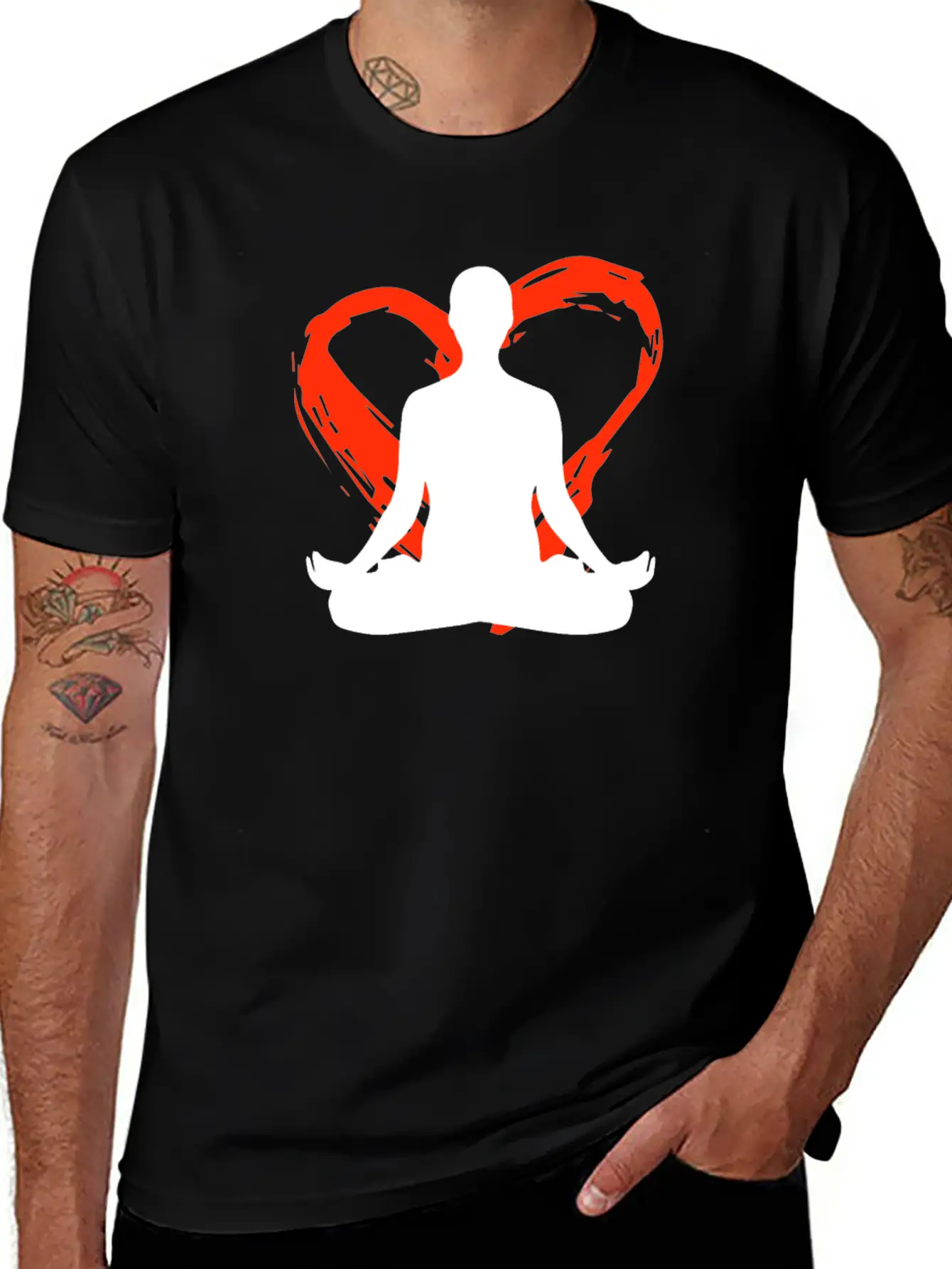 A Heart For Meditation Classic Cotton Tee – Unisex Comfort For Any Season