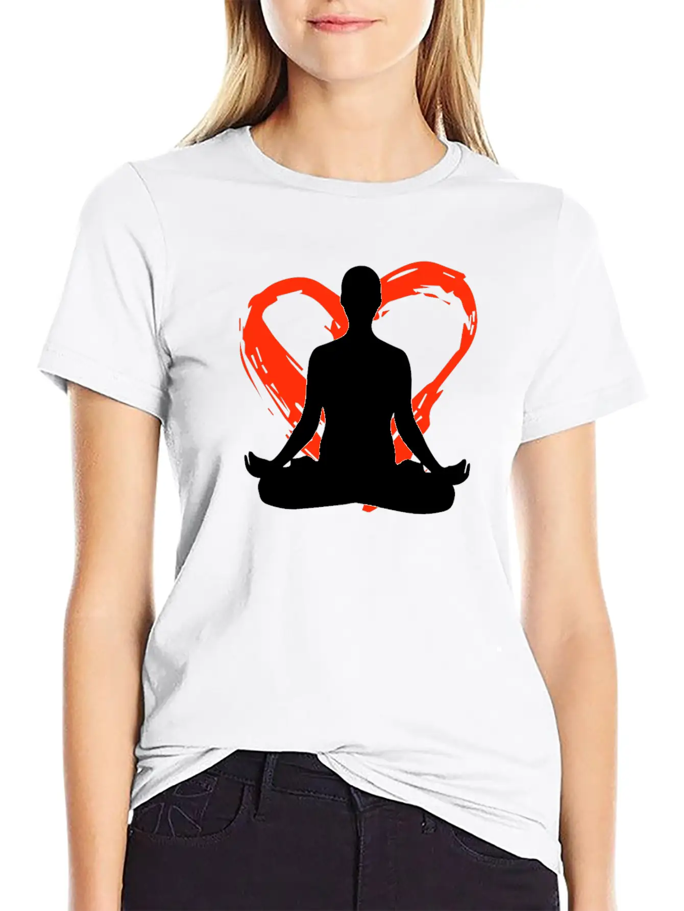 A Heart For Meditation Classic Cotton Tee – Unisex Comfort For Any Season