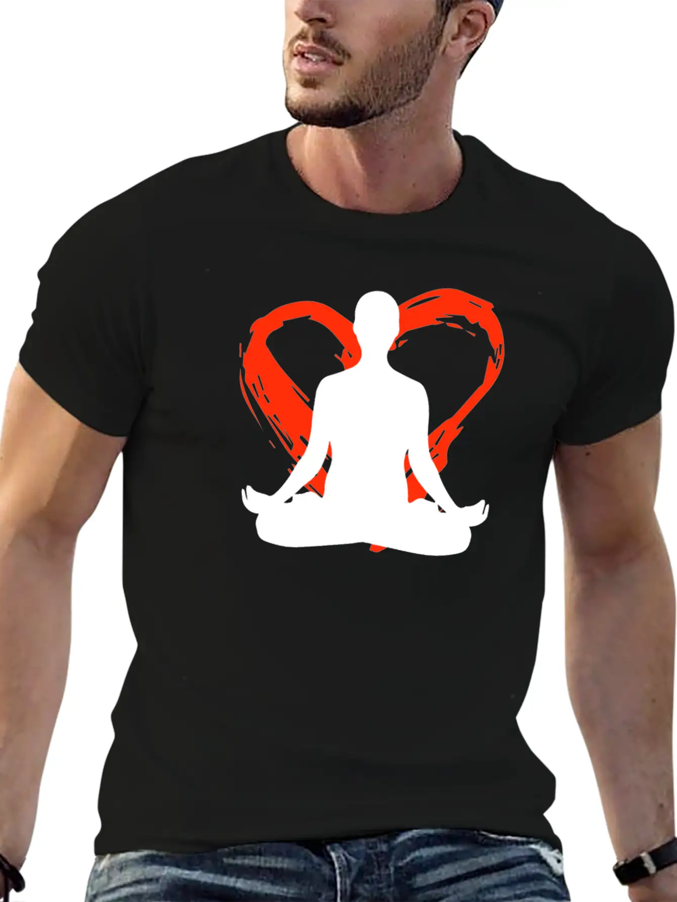 A Heart For Meditation Classic Cotton Tee – Unisex Comfort For Any Season