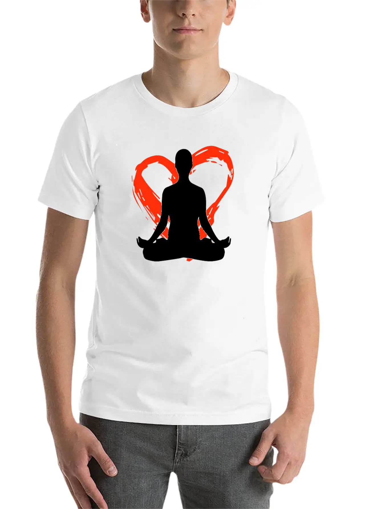 A Heart For Meditation Classic Cotton Tee – Unisex Comfort For Any Season