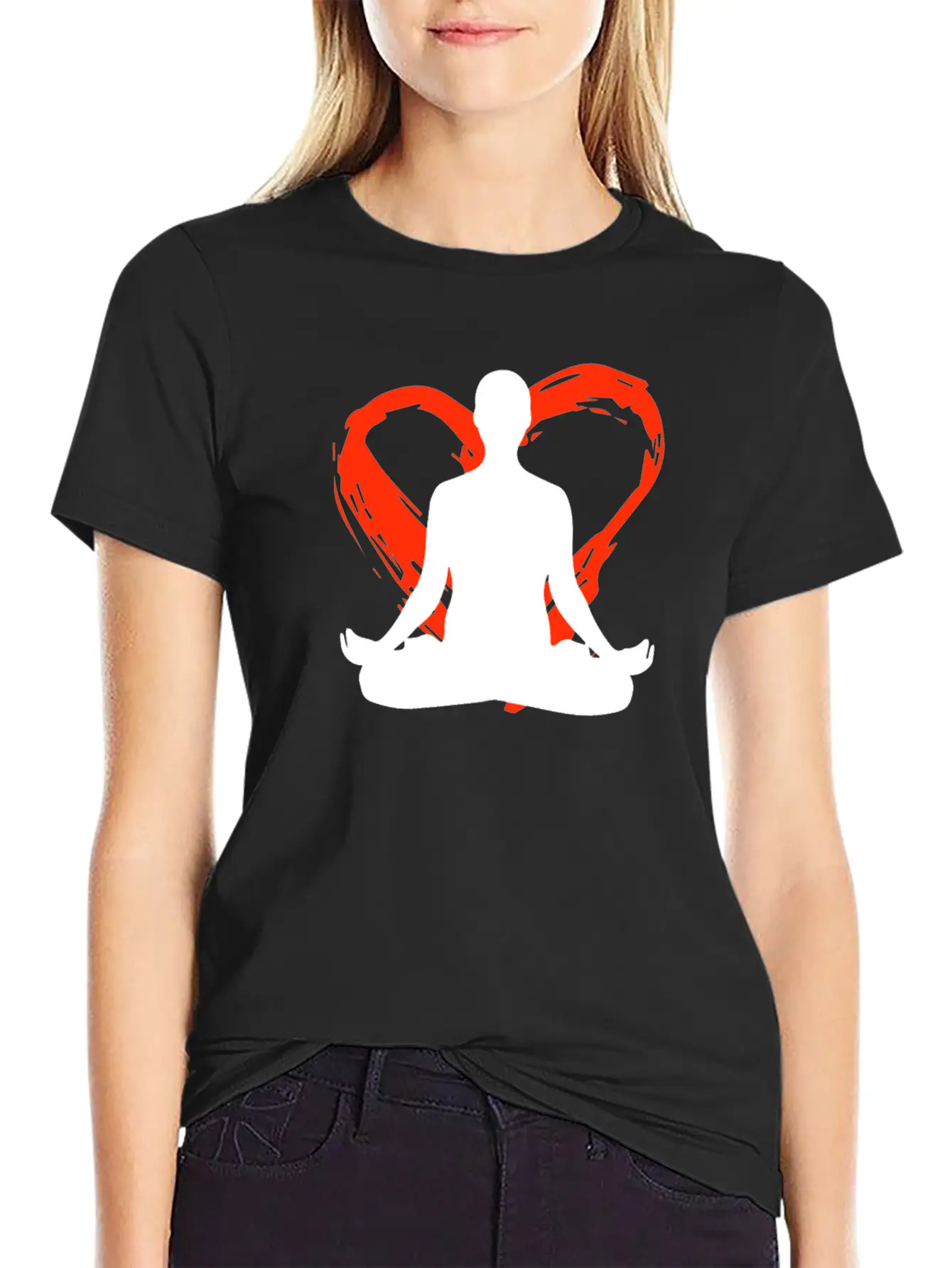 A Heart For Meditation Classic Cotton Tee – Unisex Comfort For Any Season