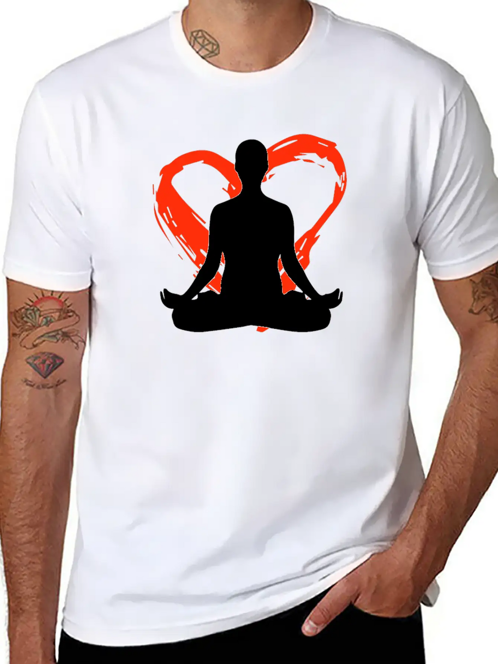 A Heart For Meditation Classic Cotton Tee – Unisex Comfort For Any Season