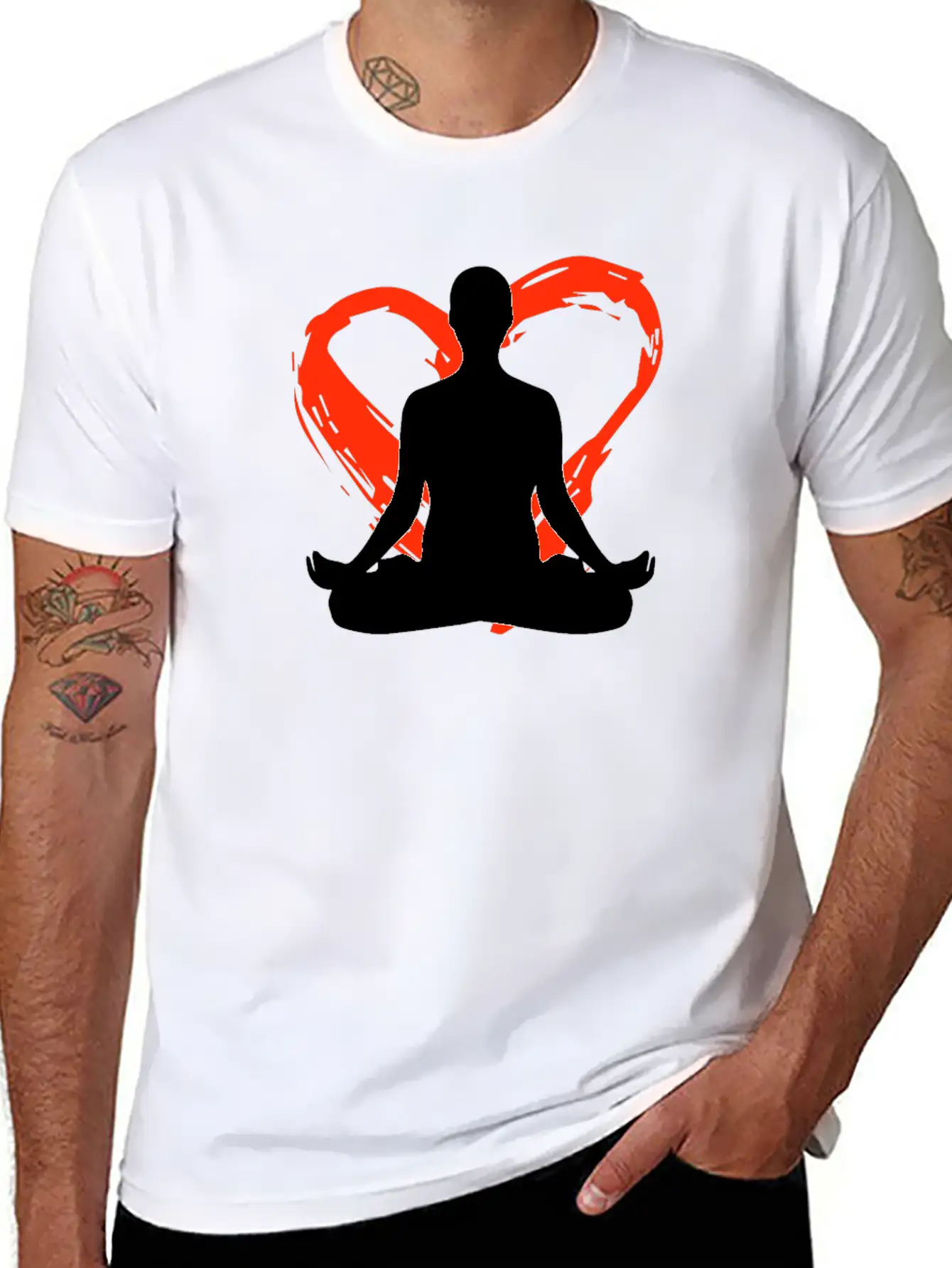 A Heart For Meditation Classic Cotton Tee – Unisex Comfort For Any Season