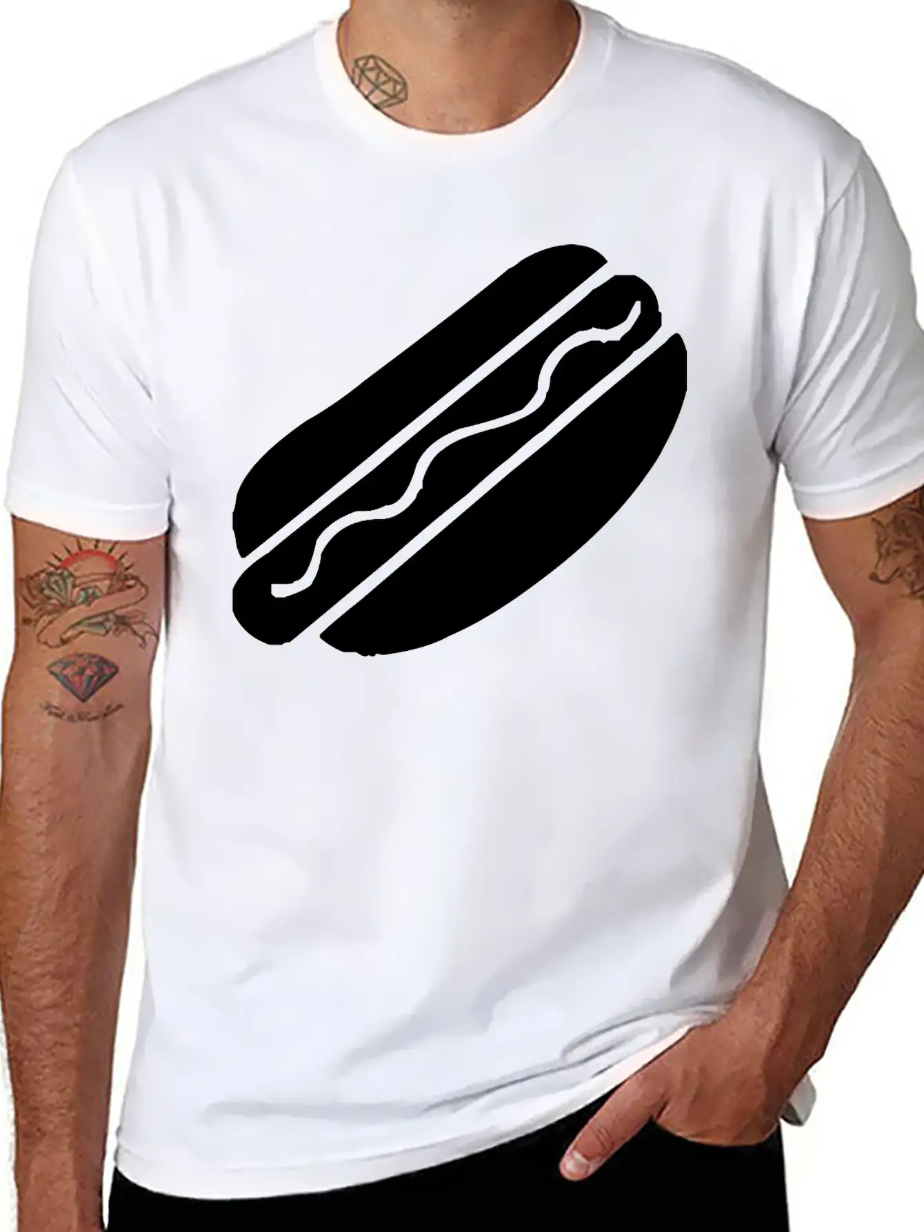 A Hot Dog Classic Cotton Tee – Unisex Comfort For Any Season