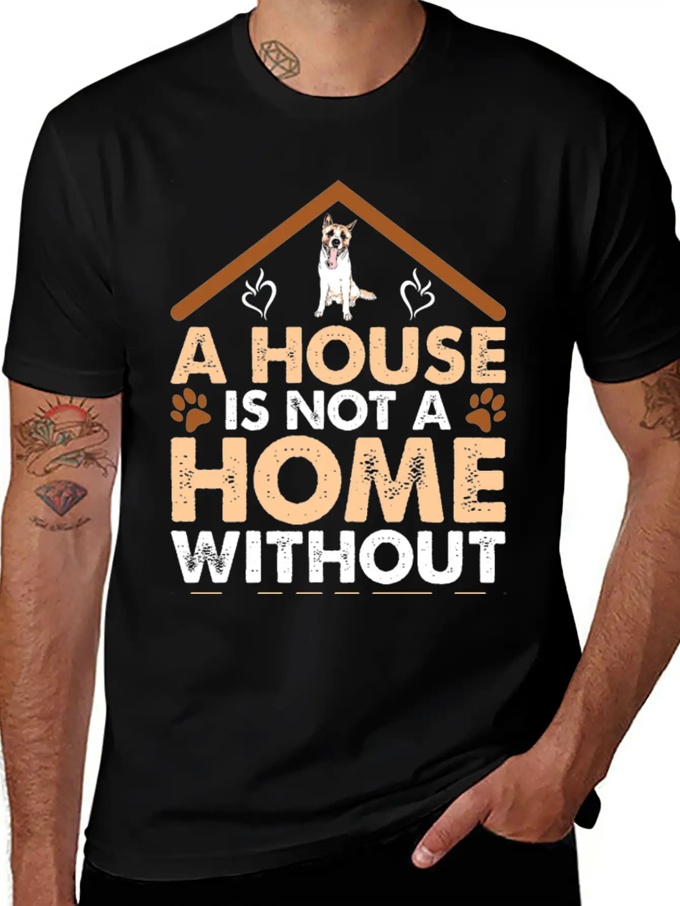 A House Is Not A Home Without Akita Timeless Short Sleeve Tee – Comfy And Minimalist Design
