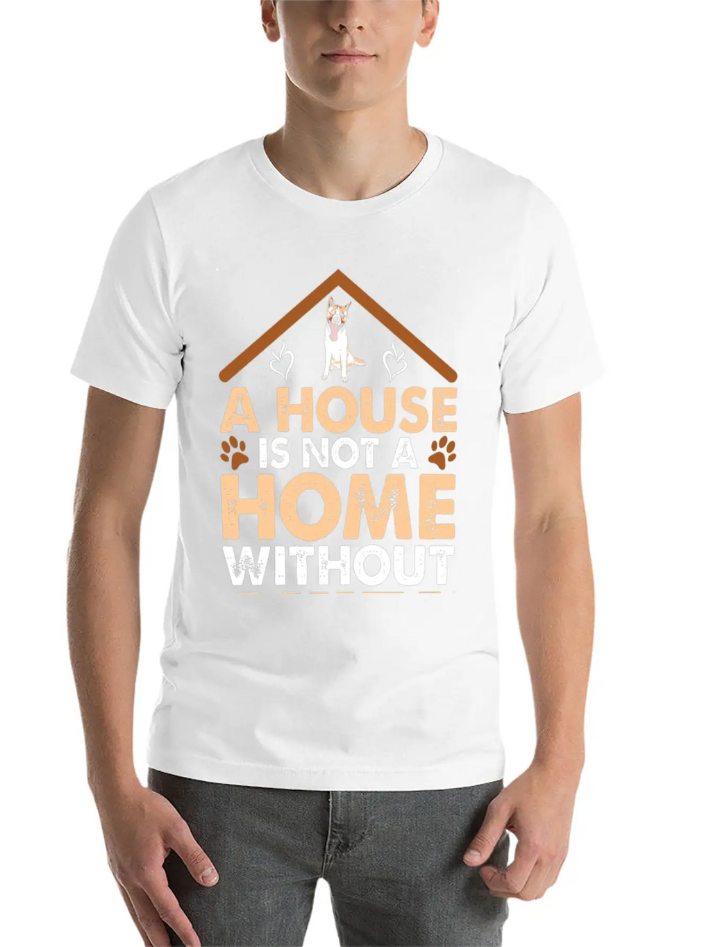 A House Is Not A Home Without Akita Timeless Short Sleeve Tee – Comfy And Minimalist Design