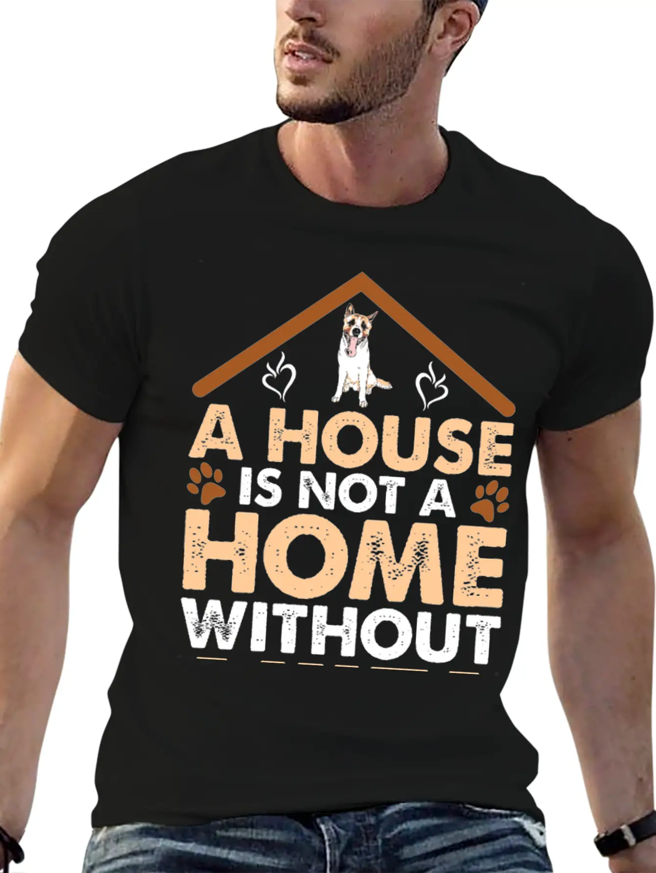 A House Is Not A Home Without Akita Timeless Short Sleeve Tee – Comfy And Minimalist Design