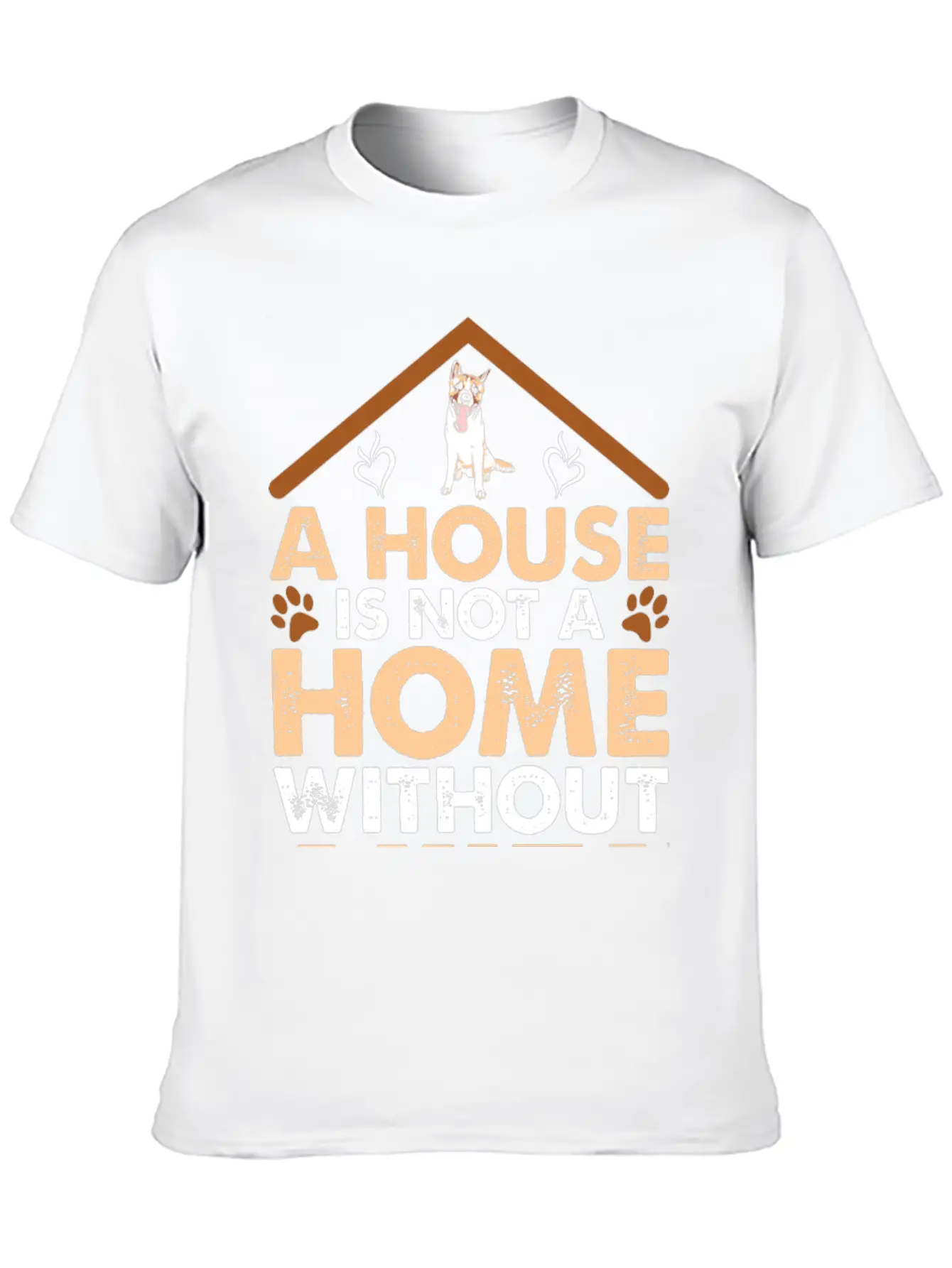 A House Is Not A Home Without Akita Timeless Short Sleeve Tee – Comfy And Minimalist Design