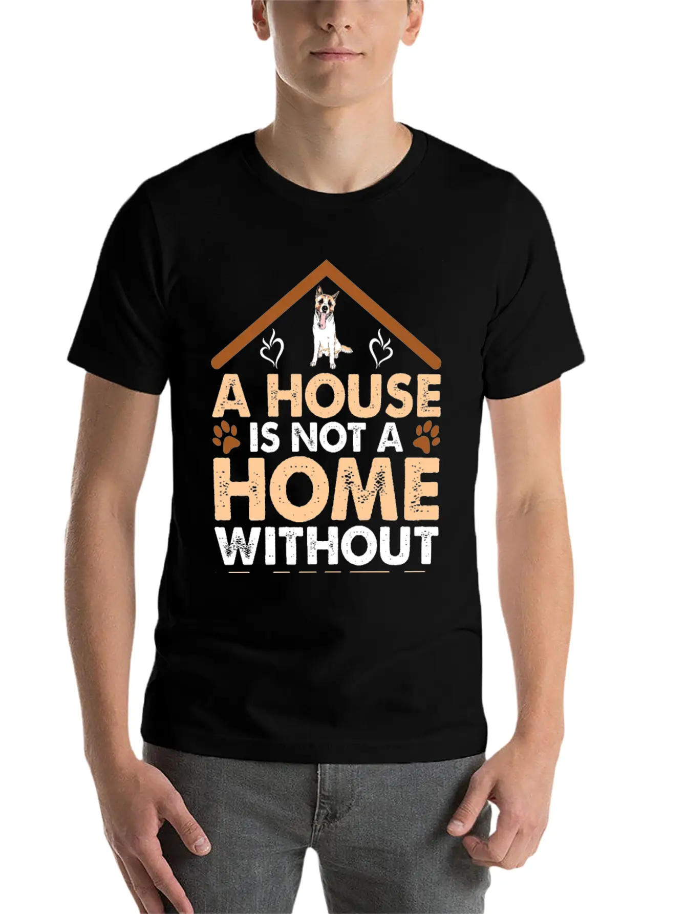 A House Is Not A Home Without Akita Timeless Short Sleeve Tee – Comfy And Minimalist Design