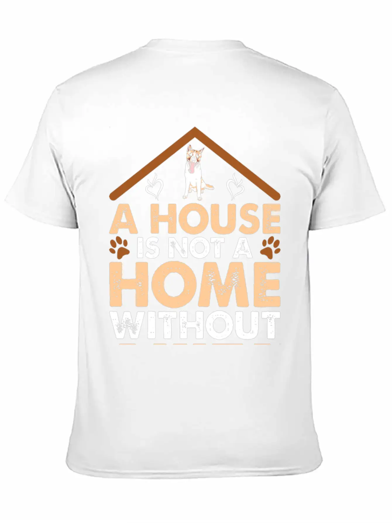 A House Is Not A Home Without Akita Timeless Short Sleeve Tee – Comfy And Minimalist Design