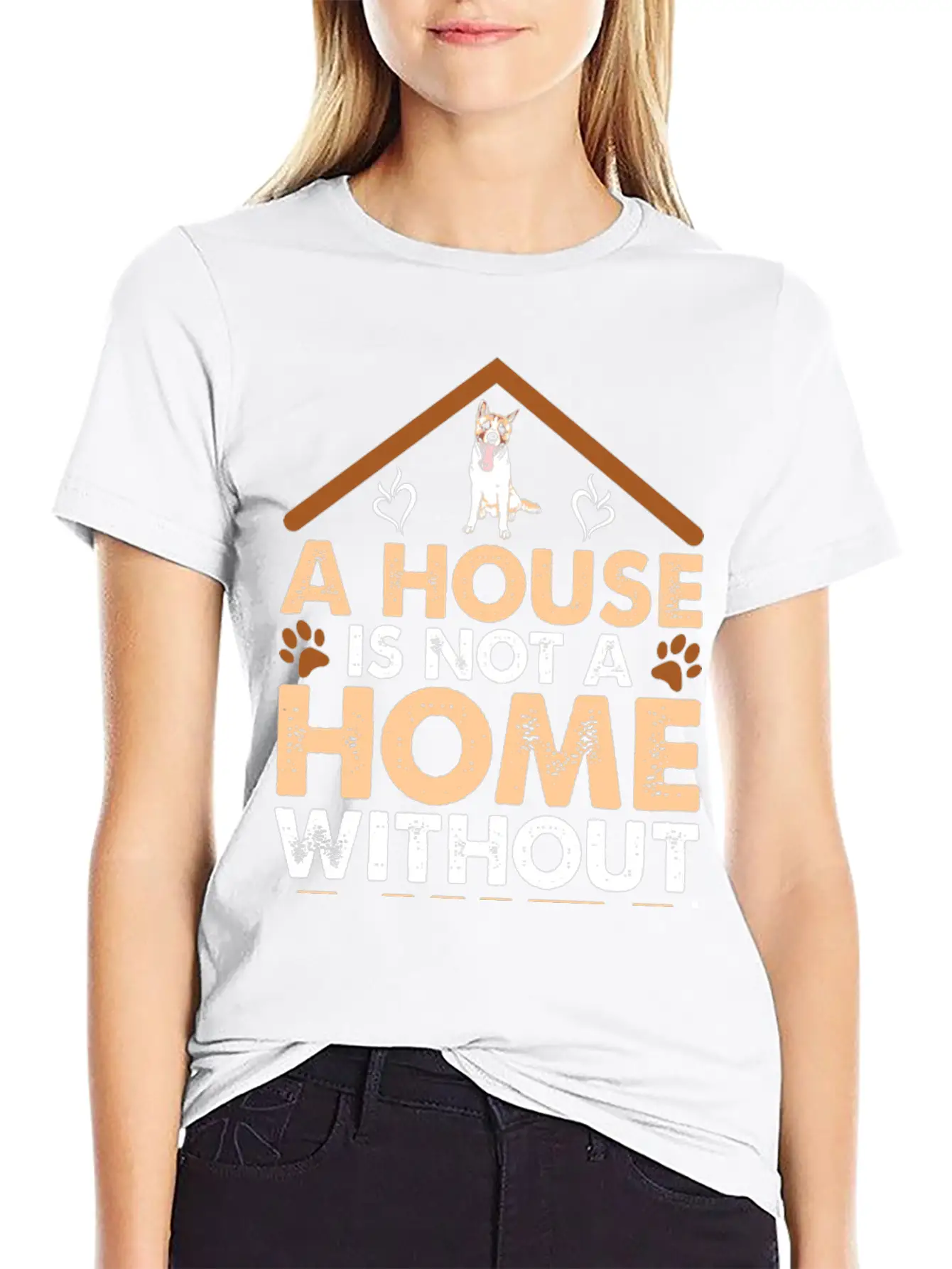 A House Is Not A Home Without Akita Timeless Short Sleeve Tee – Comfy And Minimalist Design