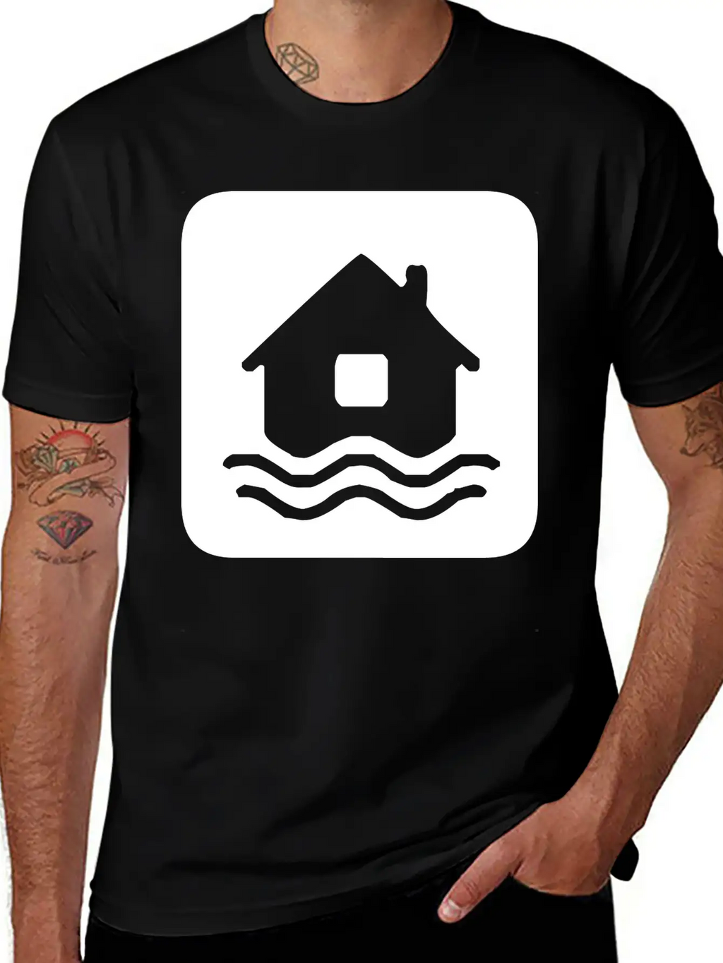 A House On Water Essential Cotton Tee For Daily Outfits – Unisex Style